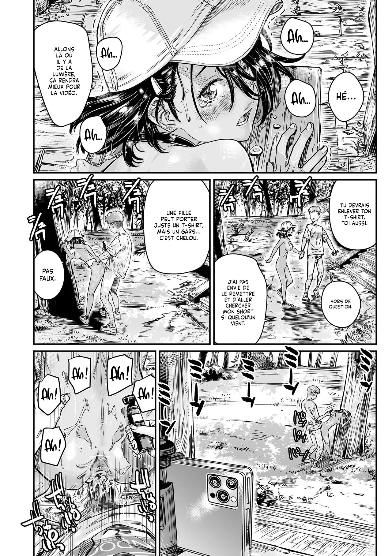 [Burning Shimai (MARUTA)] Hiyake no Zenra Girl wa, Doutei o Sotsugyou shita bakari no Senpai ni Hamedori saseru | Technique de Bronzage IRL, on fait l'Amour en se Filmant [French] [Lopxi] [Decensored] [Digital] изображение № 24