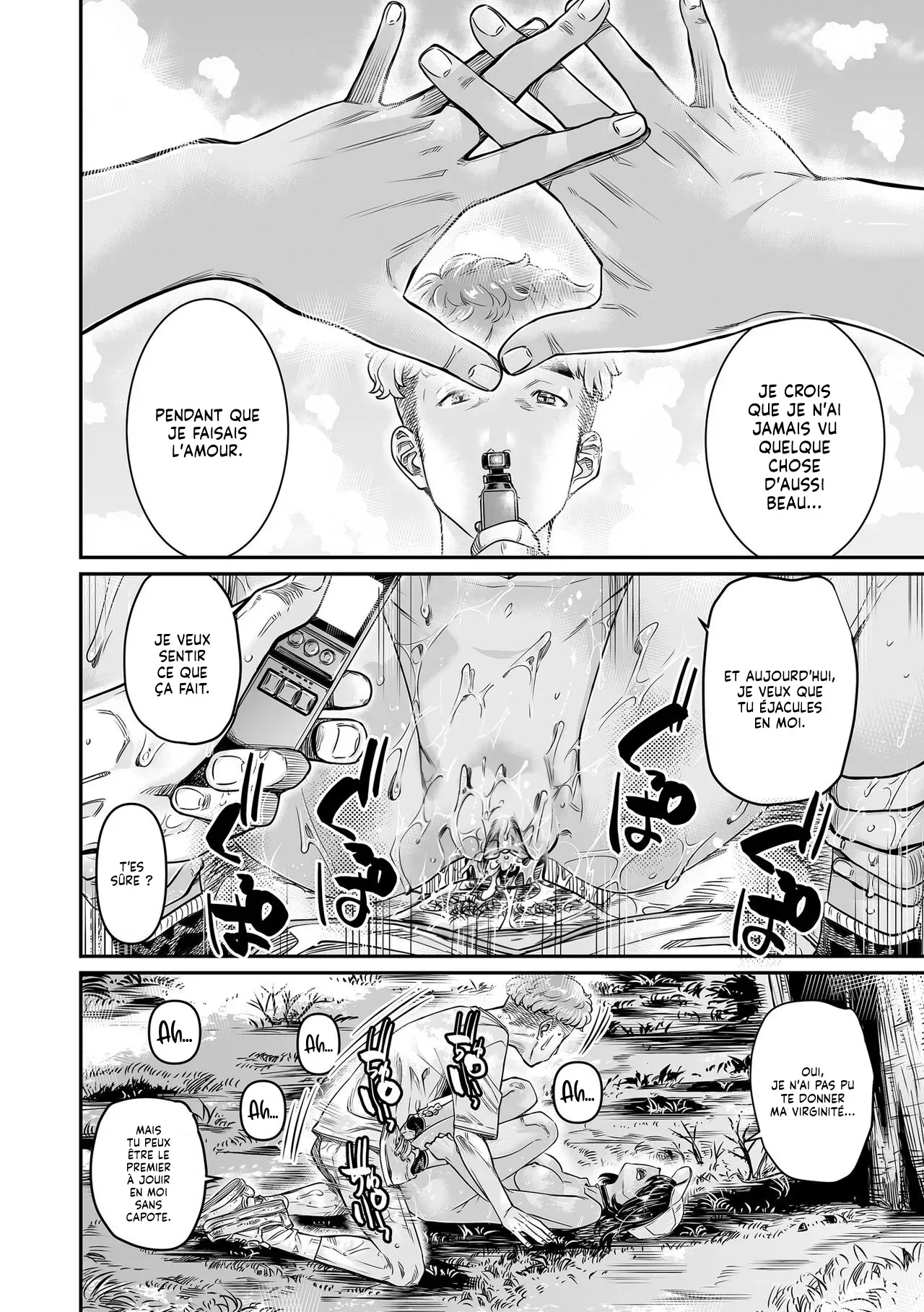 [Burning Shimai (MARUTA)] Hiyake no Zenra Girl wa, Doutei o Sotsugyou shita bakari no Senpai ni Hamedori saseru | Technique de Bronzage IRL, on fait l'Amour en se Filmant [French] [Lopxi] [Decensored] [Digital] изображение № 28