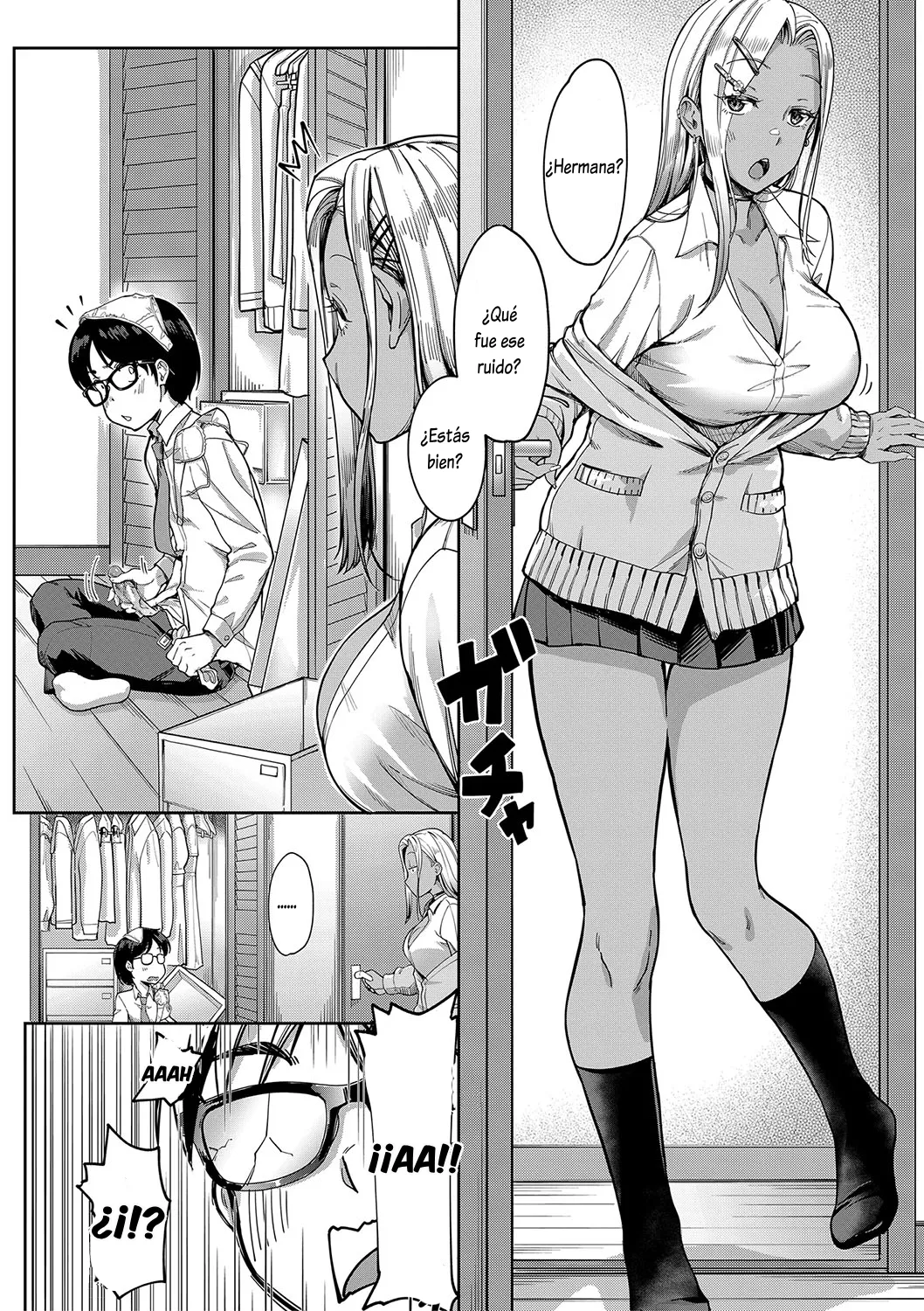 [Misaki Tokinobu] Kanojo no Imouto wa Nikushoku-kei Gal 1 (Kanojo no Imouto wa Nikushoku-kei Gal) [Spanish] [Lovely Diablesse Scan]  [Digital] image number 9