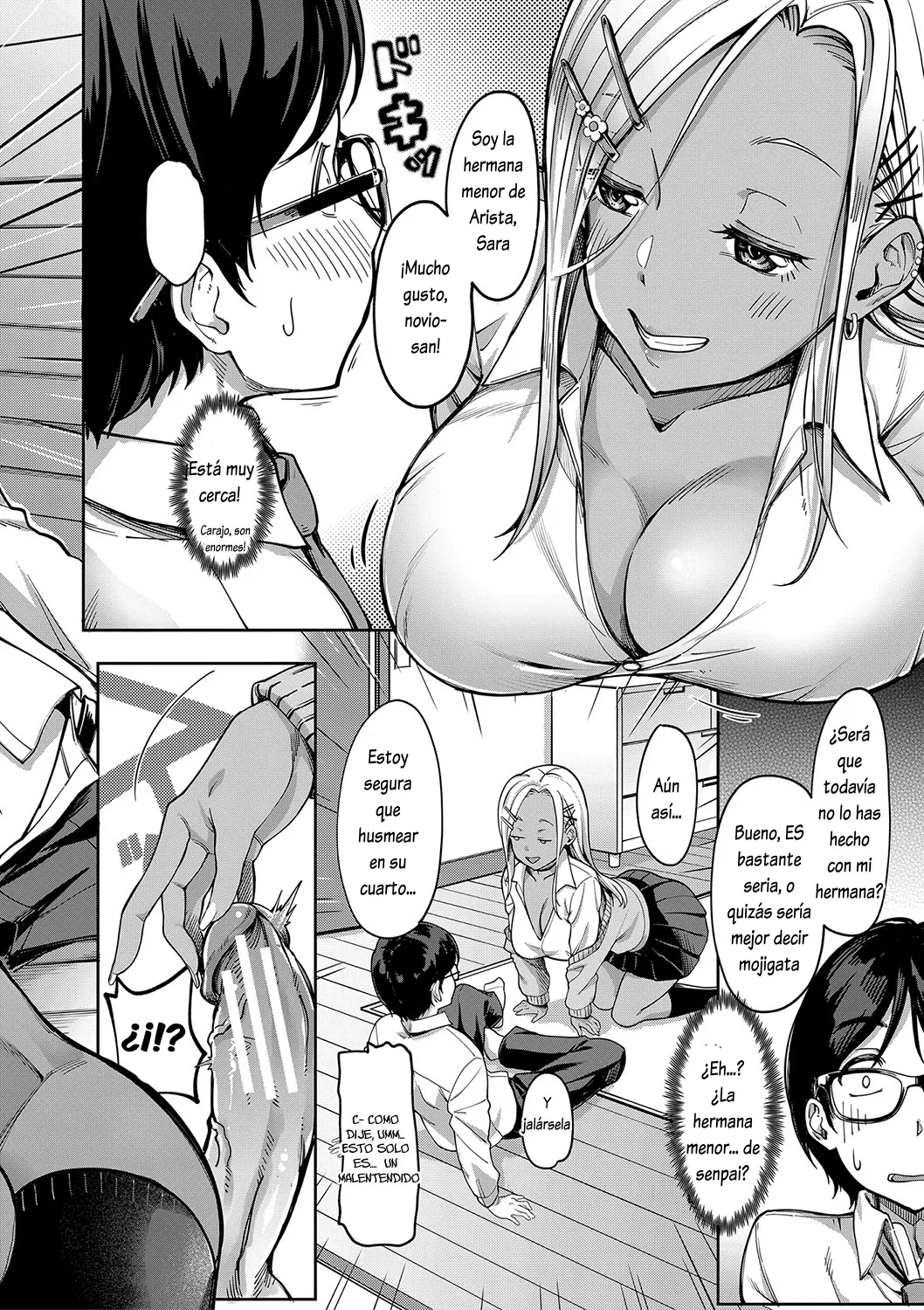 [Misaki Tokinobu] Kanojo no Imouto wa Nikushoku-kei Gal 1 (Kanojo no Imouto wa Nikushoku-kei Gal) [Spanish] [Lovely Diablesse Scan]  [Digital] image number 11