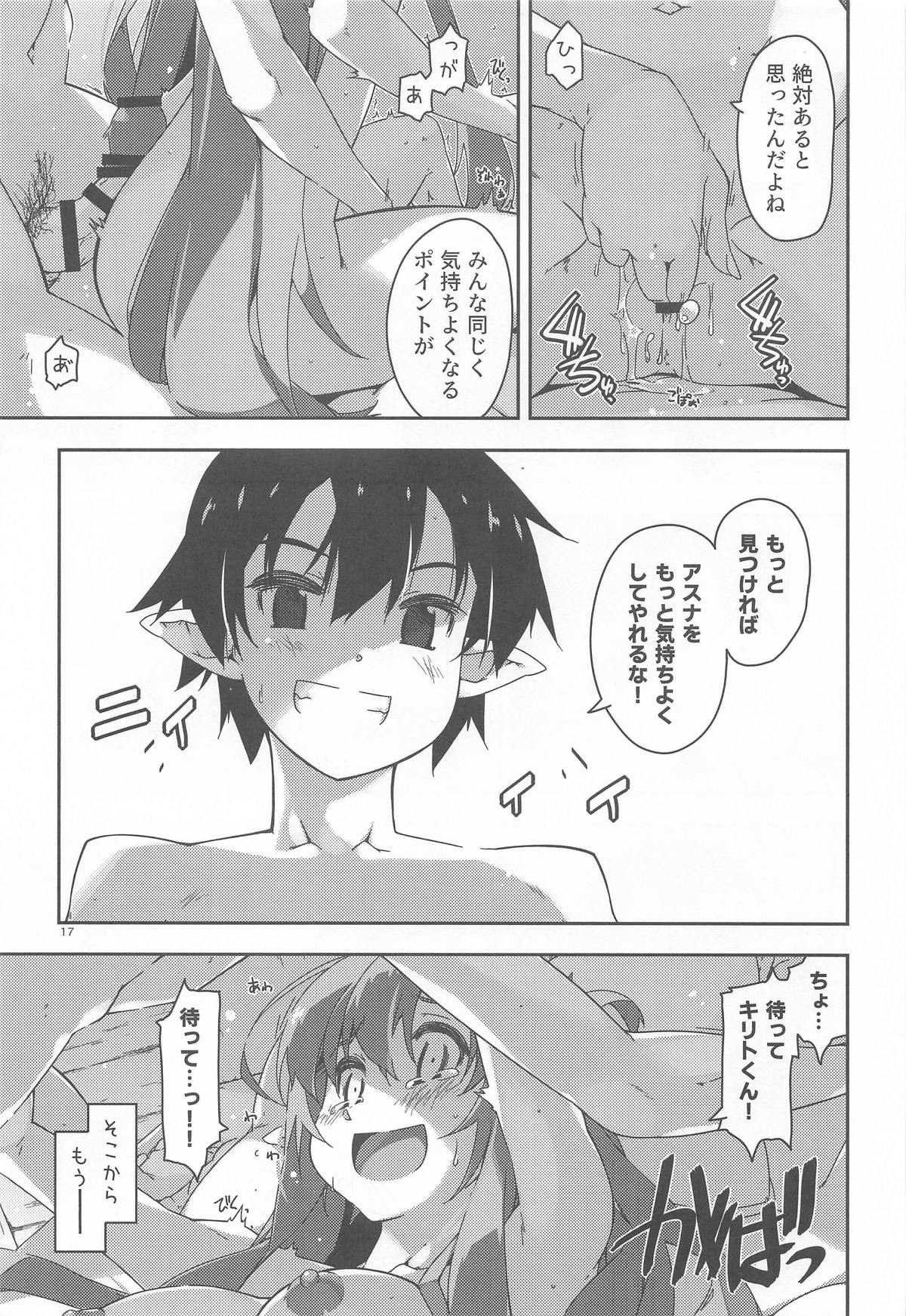 (SC2025 Summer) [Angyadow (Shikei)] Kirito-kun to Watashi ga Sodatemashita (Sword Art Online) numero di immagine  16