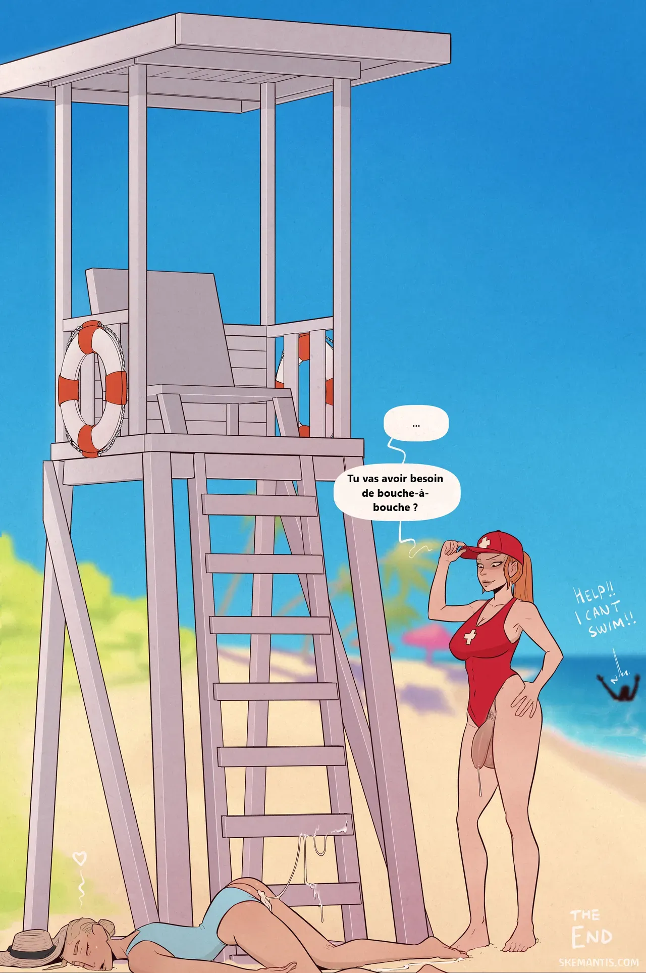 [Skemantis] Tyler at the beach (French translation) image number 24