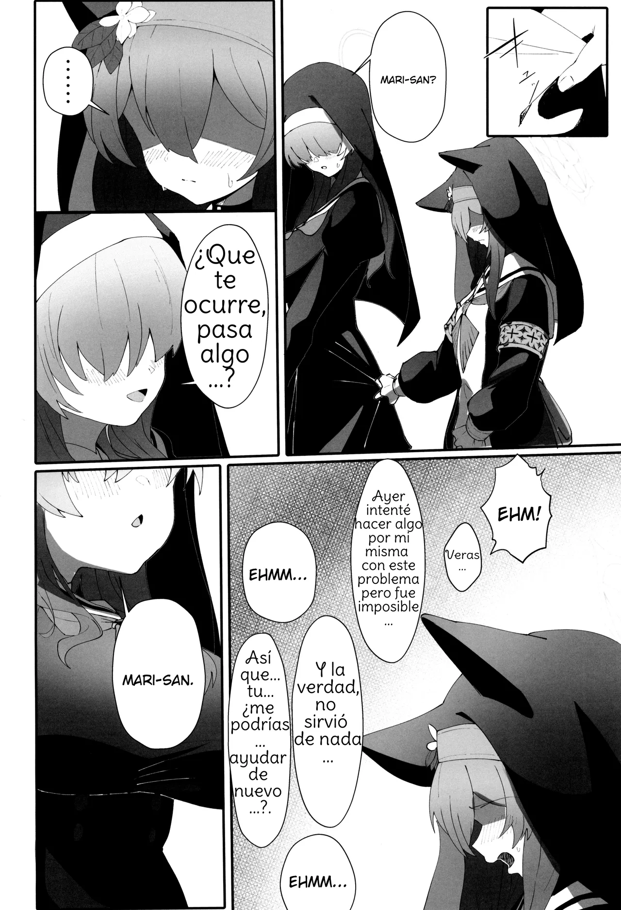 (C104) [Yotsuba no Suisou (FoN)] Teiketsu to Aiyoku no Kuuhaku ni ︱ In a vacuum of chastity and lust (Blue Archive) Spanish [Amaterasu] 14eme image