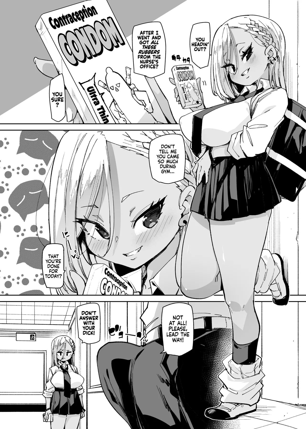 [Marui Don (Marui Maru)] Seishori Touban ja Nai noni Nuitekureru Gal - Kuro Gyaru ver | The Gyaru Who Gets You Off Even When She’s Not On Sex Relief Duty - Black Edition [English] [Xzosk] image number 19