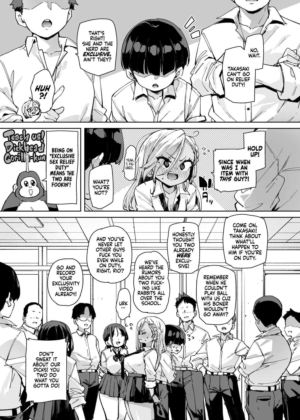 [Marui Don (Marui Maru)] Seishori Touban ja Nai noni Nuitekureru Gal - Kuro Gyaru ver | The Gyaru Who Gets You Off Even When She’s Not On Sex Relief Duty - Black Edition [English] [Xzosk] image number 34