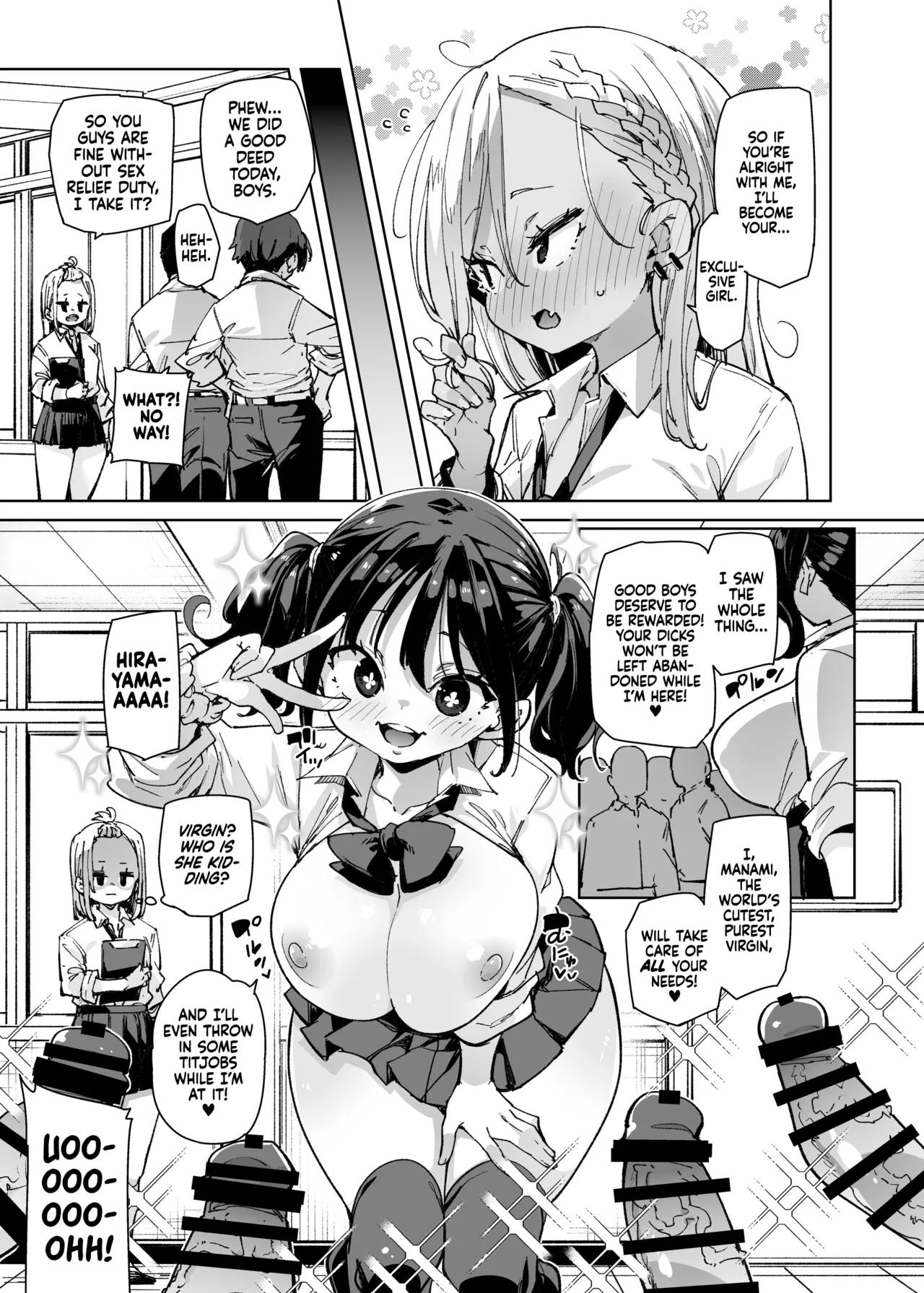 [Marui Don (Marui Maru)] Seishori Touban ja Nai noni Nuitekureru Gal - Kuro Gyaru ver | The Gyaru Who Gets You Off Even When She’s Not On Sex Relief Duty - Black Edition [English] [Xzosk] image number 36