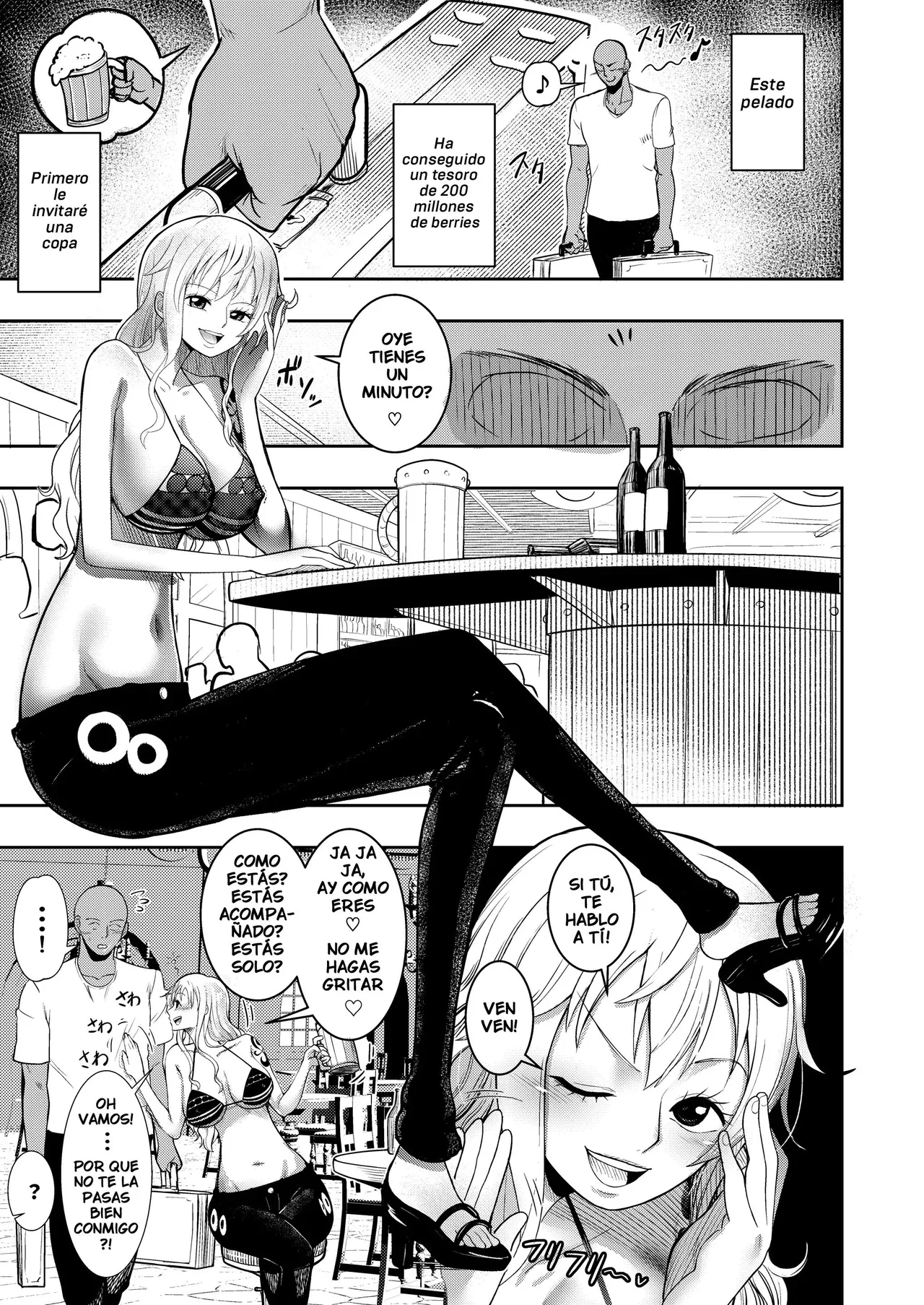 [Shimono Cable] Hage Mob to Nami-san Wakarase Honban Yakyuuken (One Piece) [Spanish] [Harenchi no Fansub] Bildnummer 3