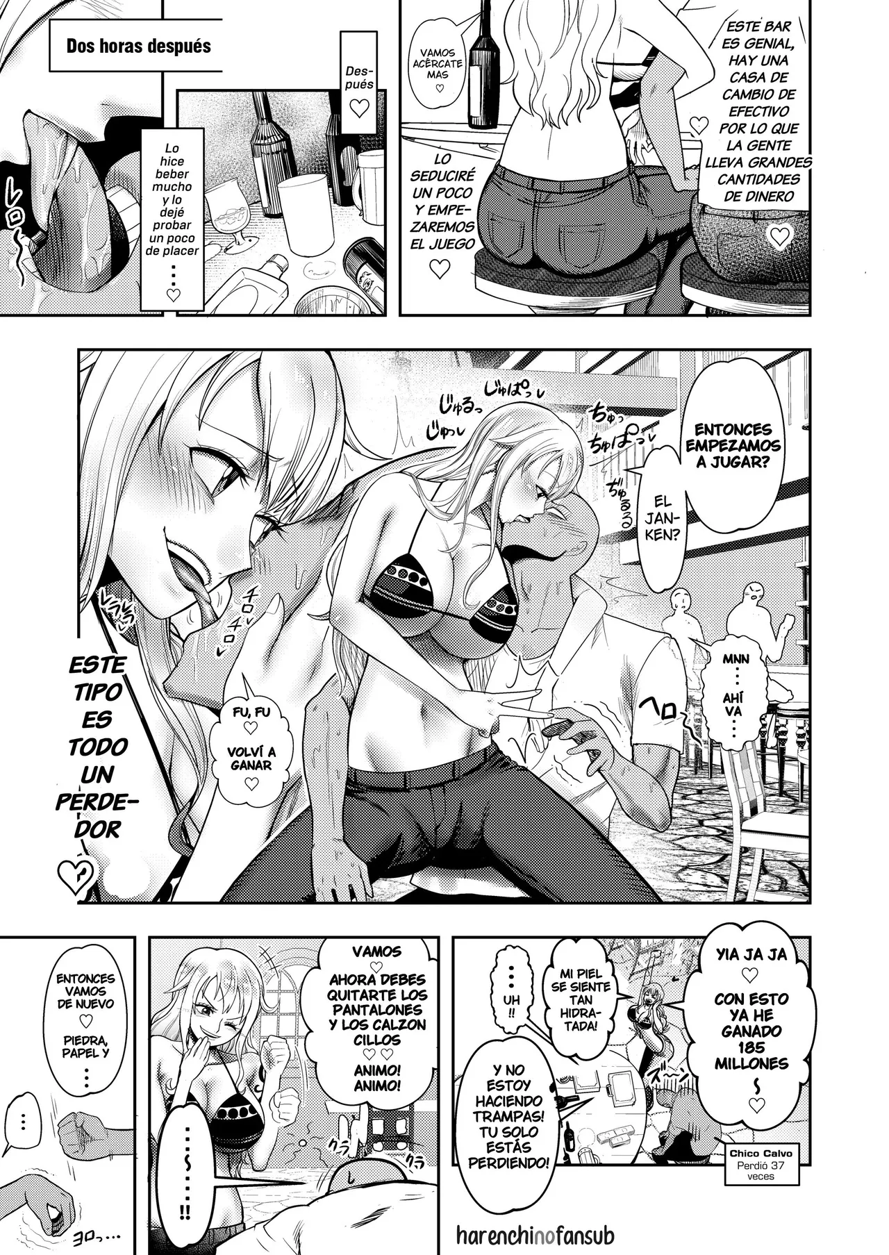 [Shimono Cable] Hage Mob to Nami-san Wakarase Honban Yakyuuken (One Piece) [Spanish] [Harenchi no Fansub] Bildnummer 5