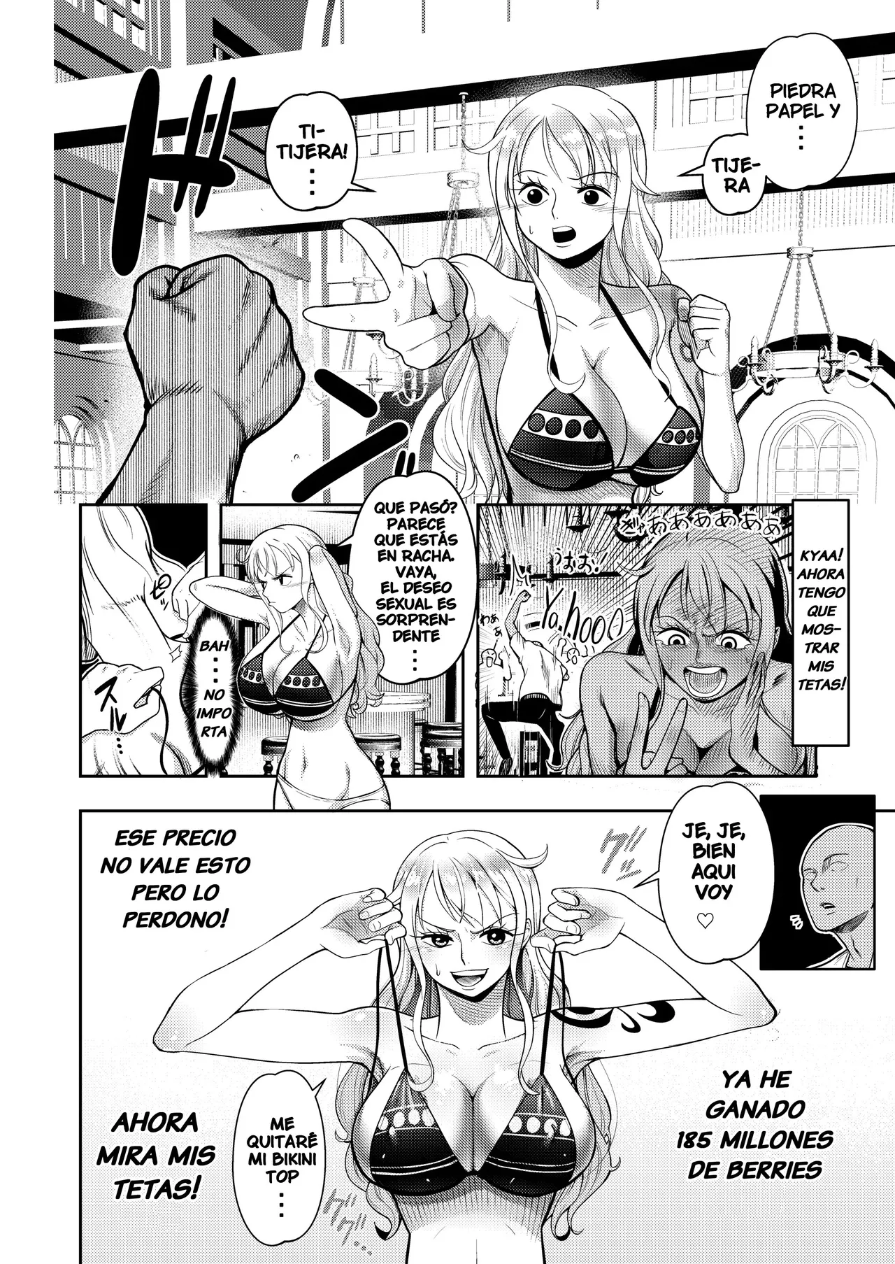 [Shimono Cable] Hage Mob to Nami-san Wakarase Honban Yakyuuken (One Piece) [Spanish] [Harenchi no Fansub] Bildnummer 8