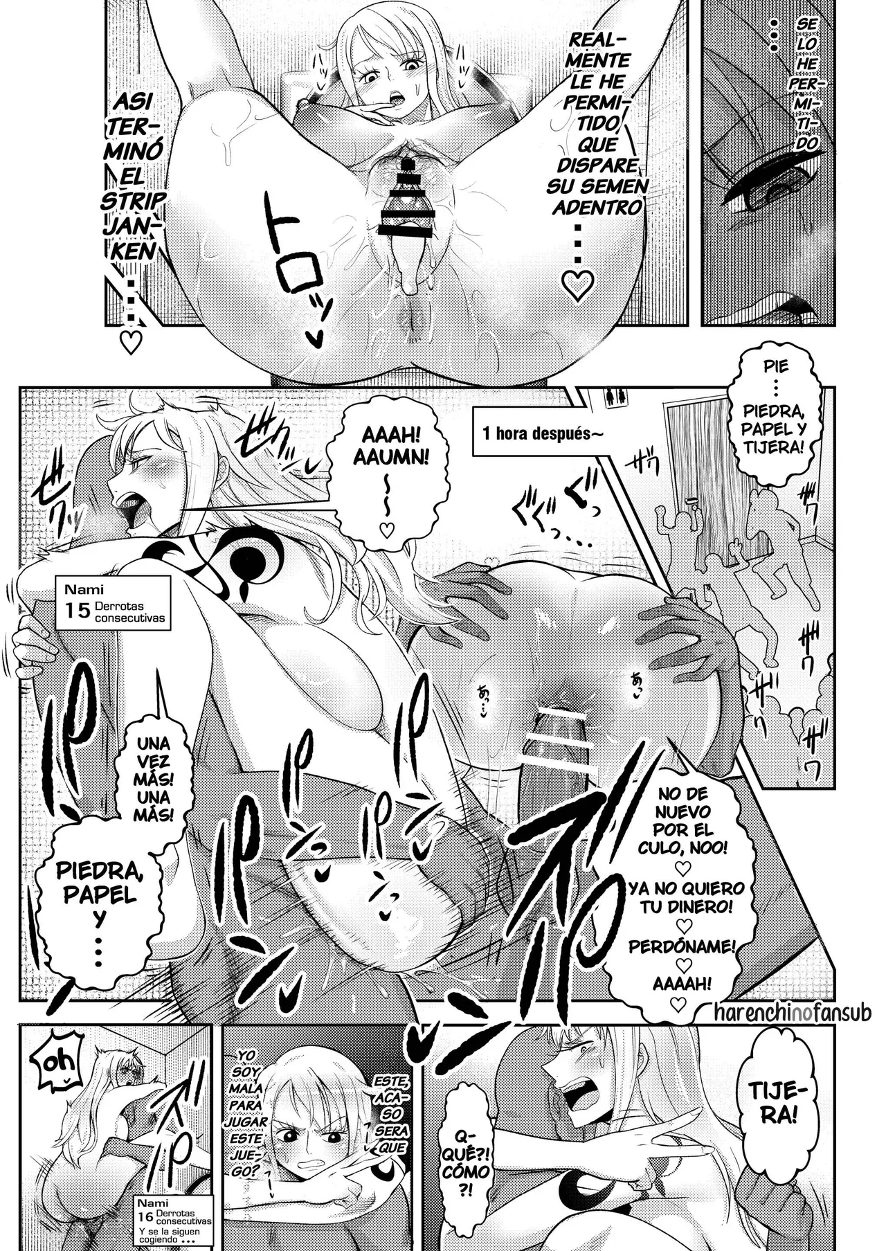 [Shimono Cable] Hage Mob to Nami-san Wakarase Honban Yakyuuken (One Piece) [Spanish] [Harenchi no Fansub] Bildnummer 25