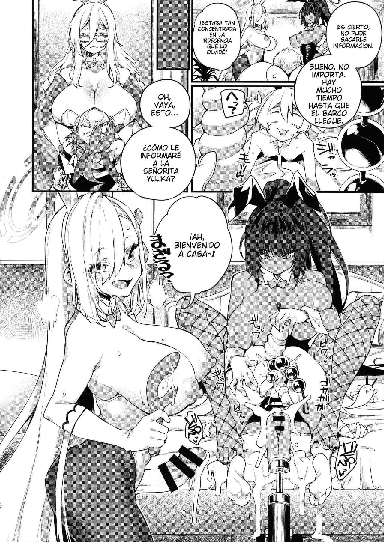 (Blue Market 13) [SEVEN TAILS (Fukuinu)] WHITE RABBIT HUNTING｜CAZANDO A LA CONEJITA BLANCA (Blue Archive) {Spanish} {EbisuTraslade - Winder} image number 20