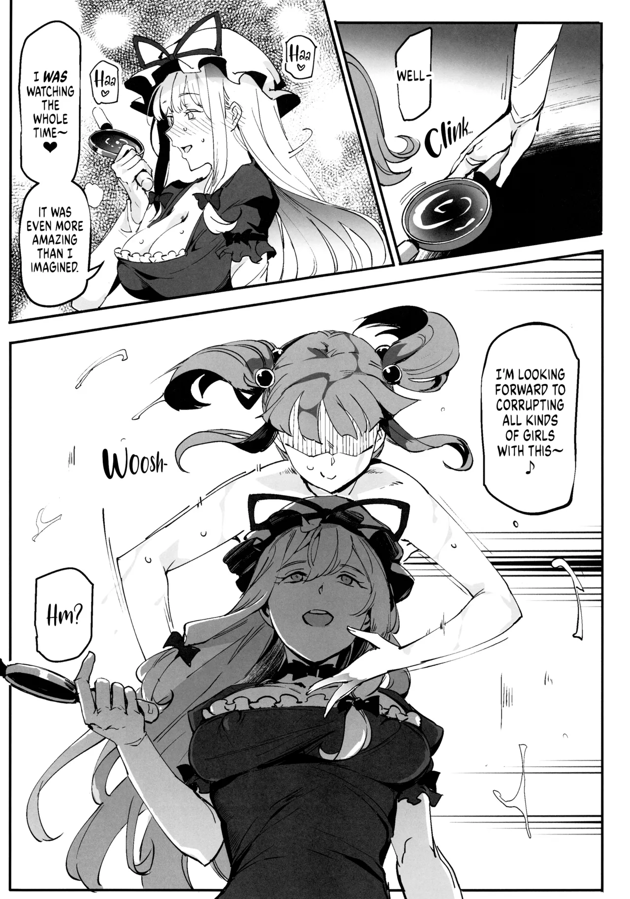 (Reitaisai 15) [Nyuu Koubou (Nyuu)] Handle Tsuki Sukima Hole Futanari Chinko de Jibun to H | Using a Portable Gap with Handles, a Futanari Fucks Herself (Touhou Project) [English] [Weedlayer] numero di immagine  16