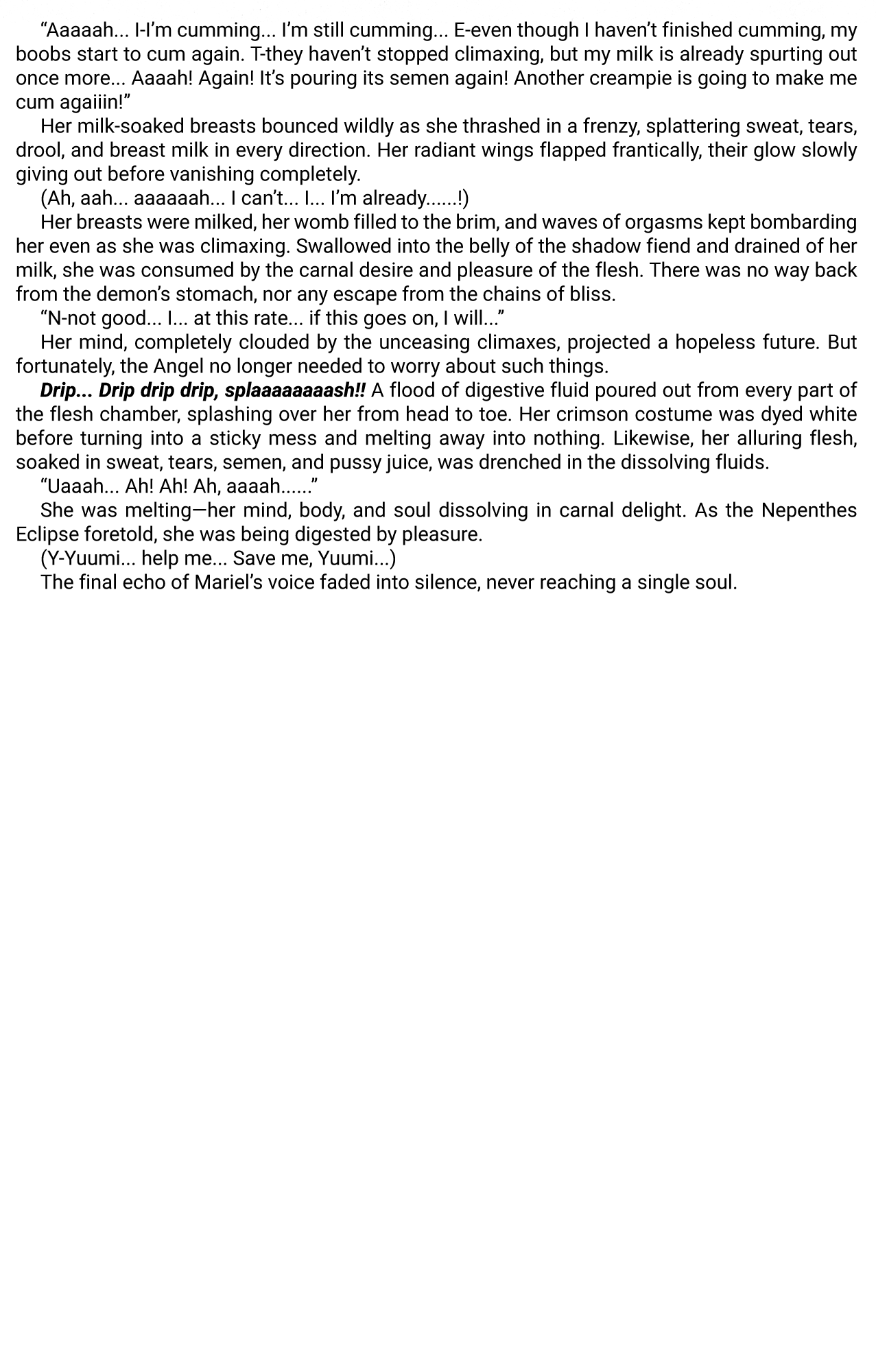 (C77) [Kuroi Miyako (Kuroi Hiroki, Rindou)] Seitenshi Yumiel Ibun - Voracious anecdote mmmh(C77) [Kuroi Miyako (Kuroi Hiroki, Rindou)] Seitenshi Yumiel Ibun - Voracious anecdote [English] [Kuraudo] numero di immagine  40