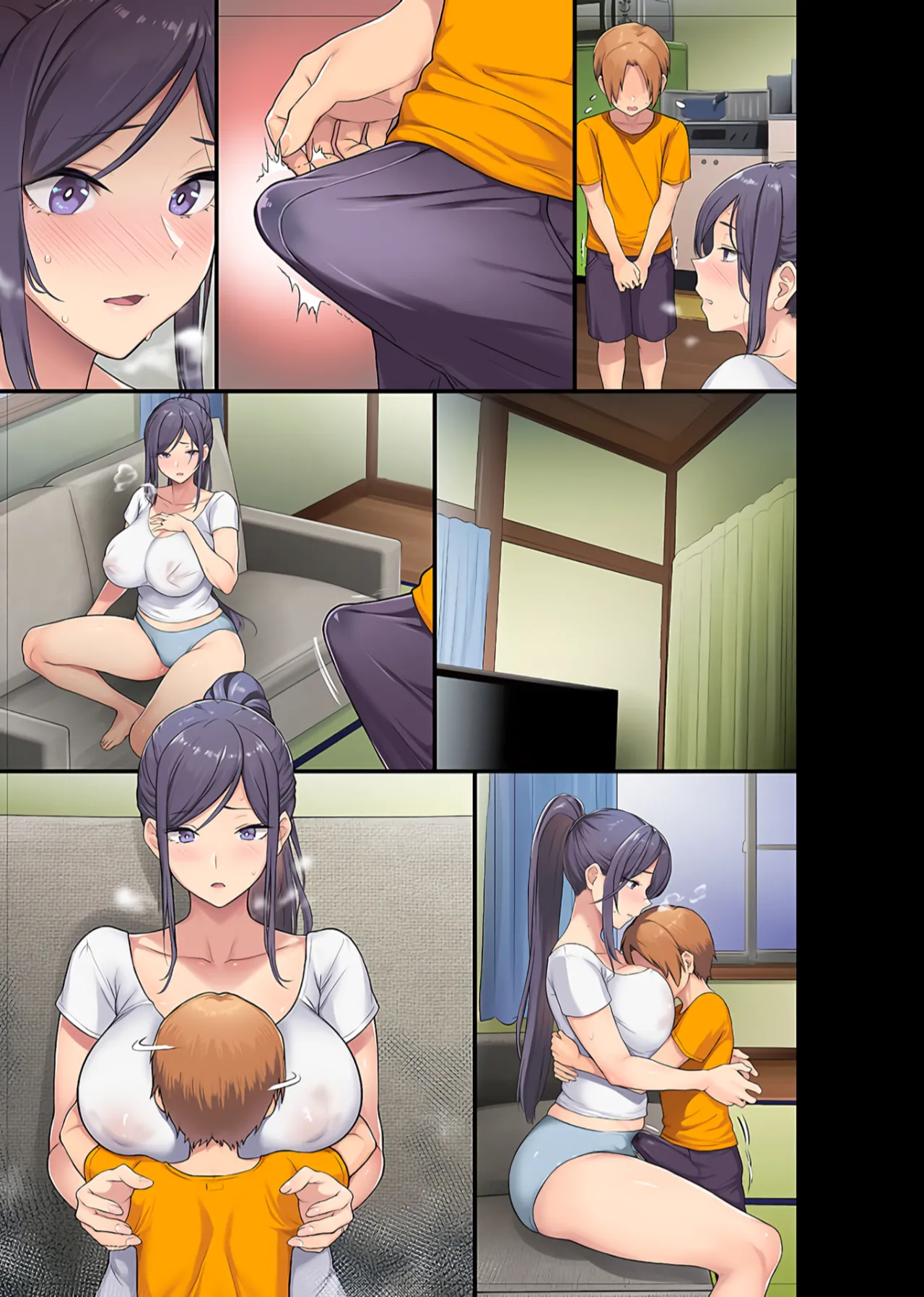 Giant Boobs Widow and Her Son's Very. Very Bad Friend  (Fully Decensored + RAW) 图片编号 51