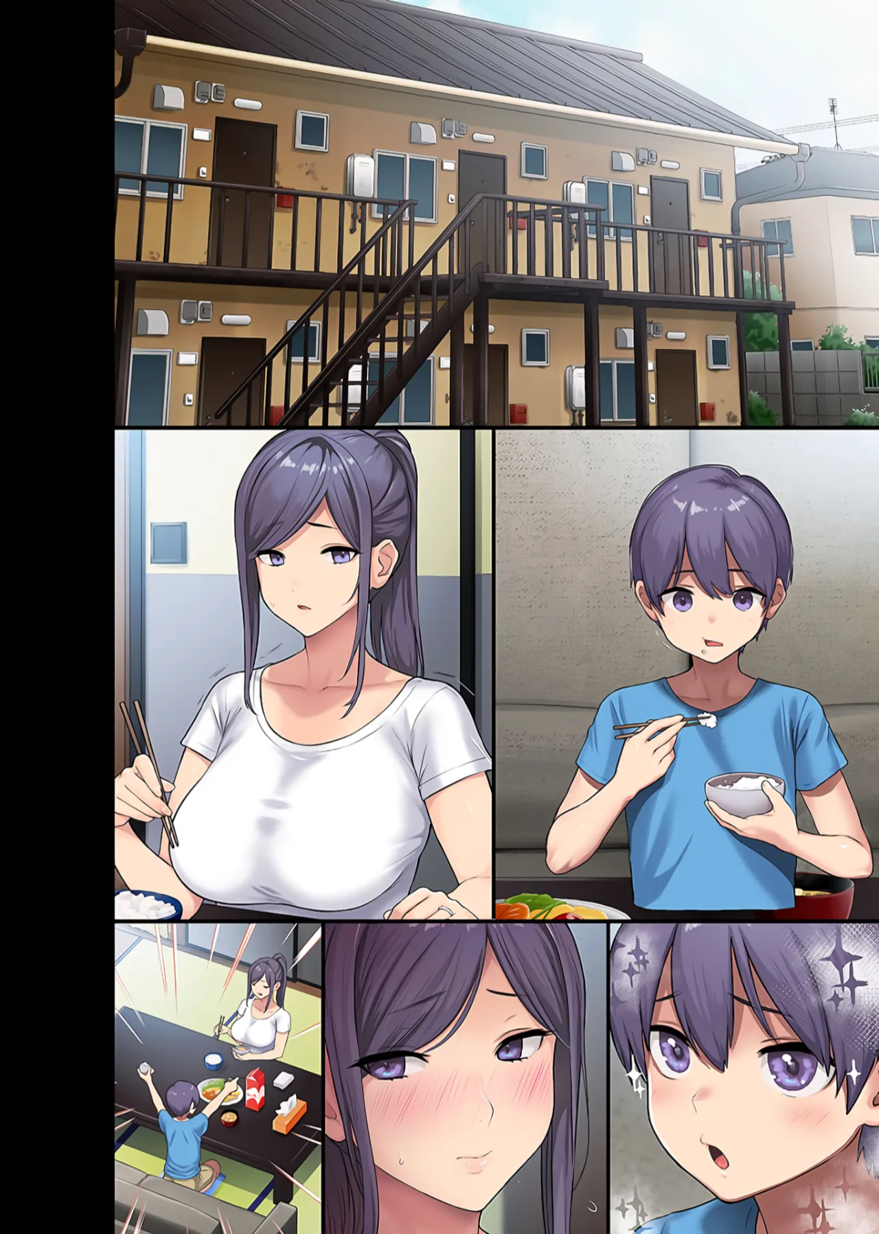 Giant Boobs Widow and Her Son's Very. Very Bad Friend  (Fully Decensored + RAW) 图片编号 66