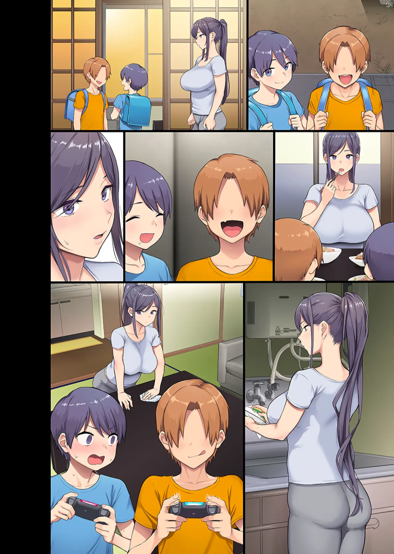 Giant Boobs Widow and Her Son's Very. Very Bad Friend  (Fully Decensored + RAW) 图片编号 68