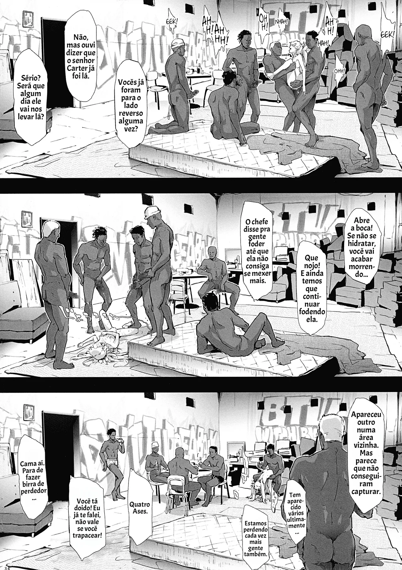 (C104) [ONOKORODOU (Shiki Takuto)] BITCH BITCH (BURN THE WITCH) [pt-BR] [Bakai.org] Bildnummer 36