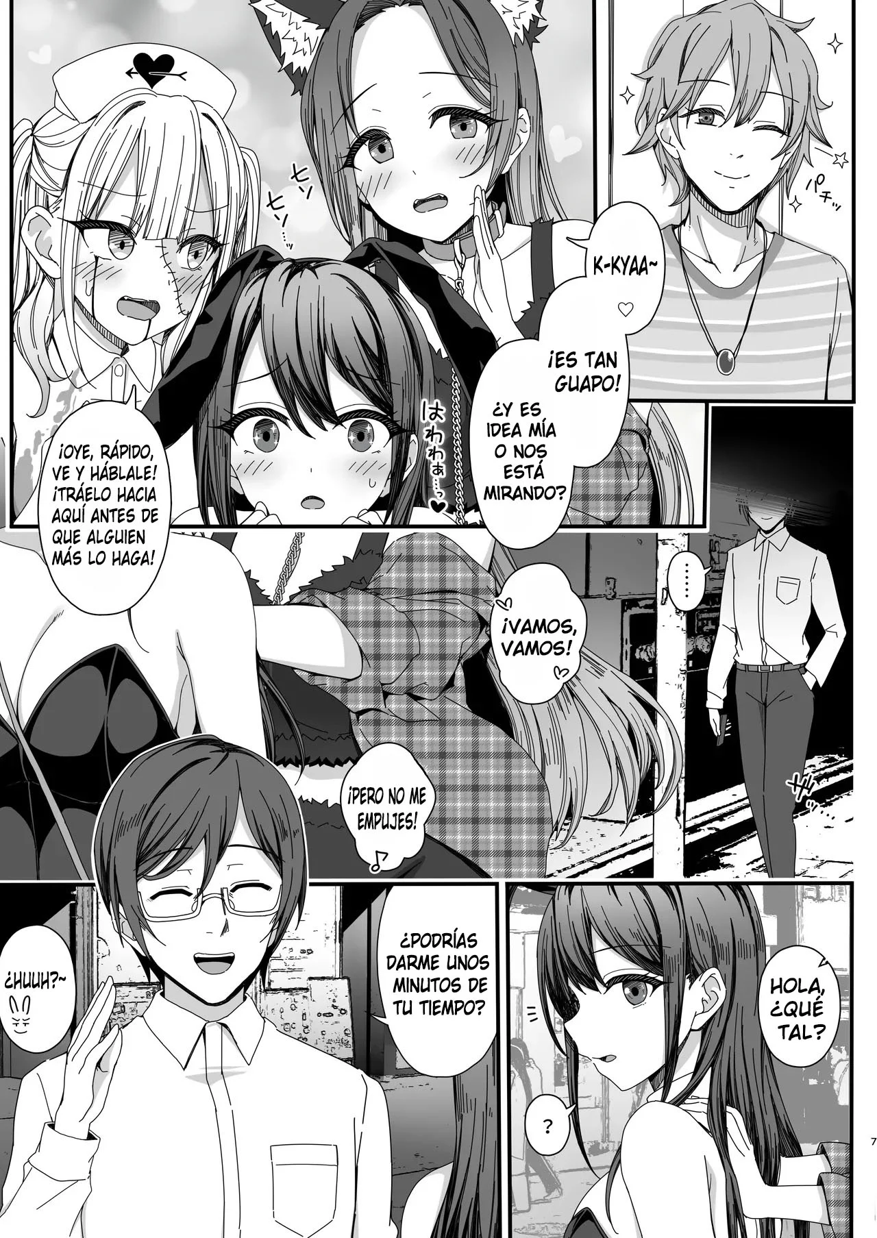 [B-Ginga] Halloween de Ukareta Gal-tachi ni Saimin Seisai o!!｜¡¡Castigo Hipnótico para las Gals en Halloween!! [Spanish] [Hamsterballs + Hentailandia] image number 7