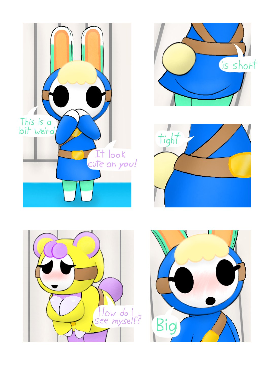 Shy Megan and shy Sasha comic (gale burst) première image