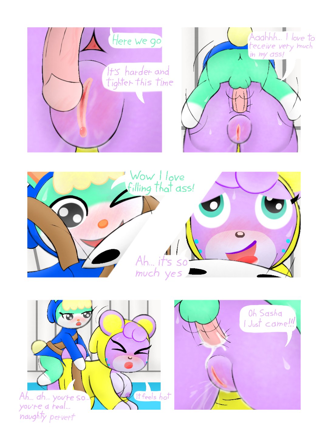 Shy Megan and shy Sasha comic (gale burst) 3eme image