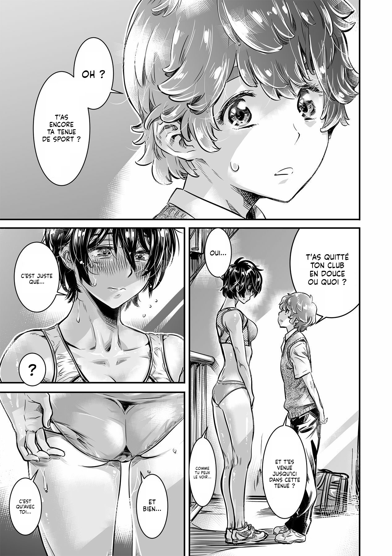 [MARUTA Production (MARUTA)] Shinchou 175cm no Rikujou Shoujo wa Kouhai Danshi no Seishi o Nomitagaru | Une Fille d'1m75 qui fait de l'Athlétisme veut boire le Sperme de son petit copain [French] [Lopxi] [Digital] 图片编号 10