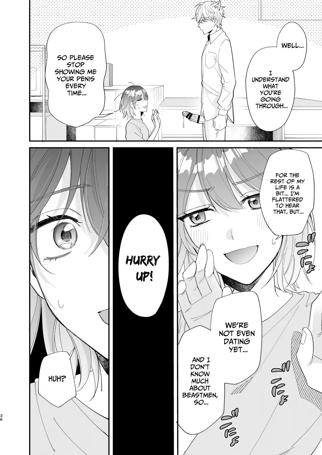 [Makai] Saikyou Zetsurin Dekachinpo ni Odosarete Imasu ~Suki ni Natta Hito wa Ookami no Matsuei deshita~ | Threatened by an Ultimate Unrelenting UltraDick ~the guy I fell for is a wolfen descendent~ [English] [Nasmas] Bildnummer 36