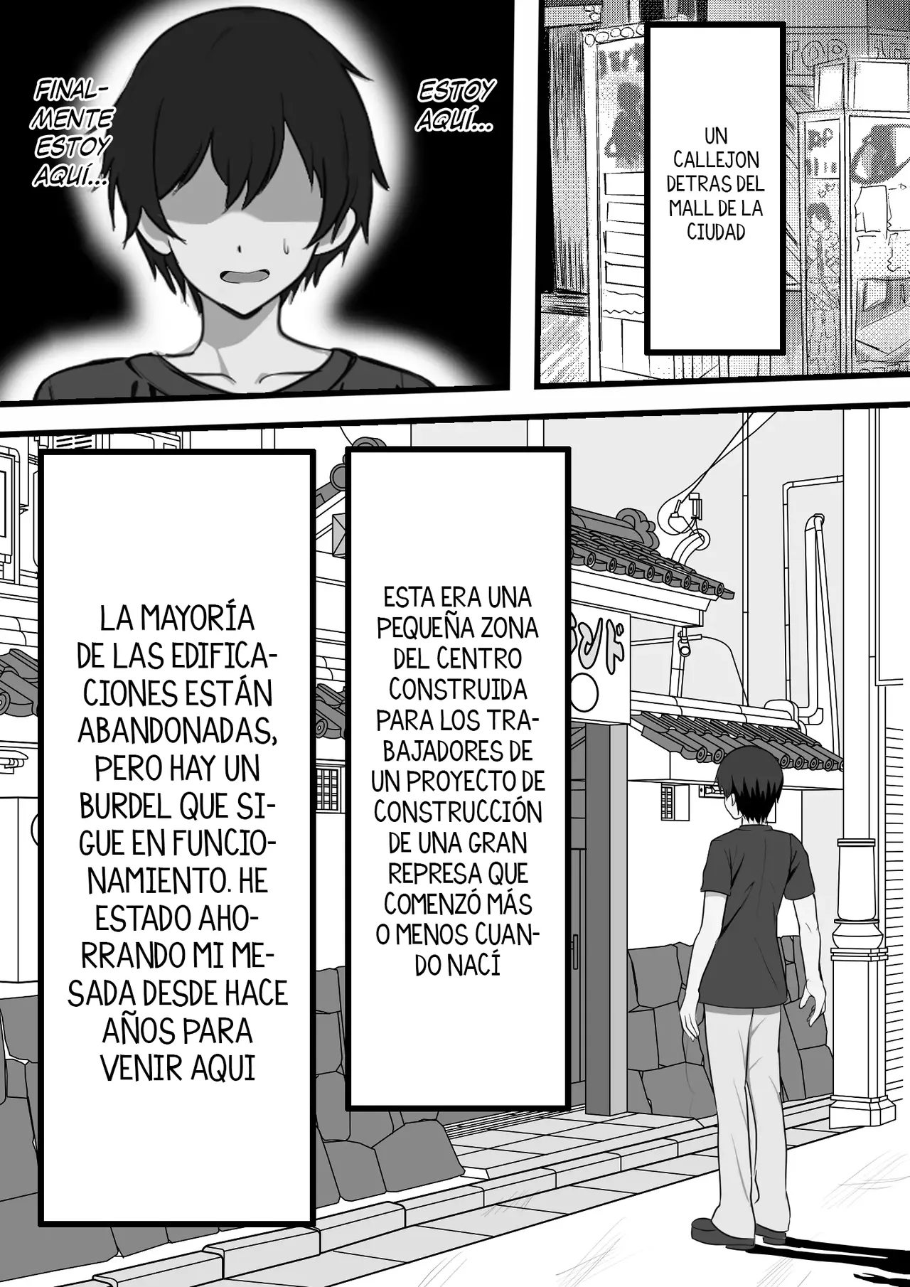 [Furitendou] Mura ni Ikken-dake no Fuuzokuden ni Ittara Osananajimi no Hahaoyashika Inakatta no Daga｜Fui al Único Burdel de la Ciudad y la Madre de Mis Amigas Trabajaba Ahí [Spanish] [KZ Scan] image number 9