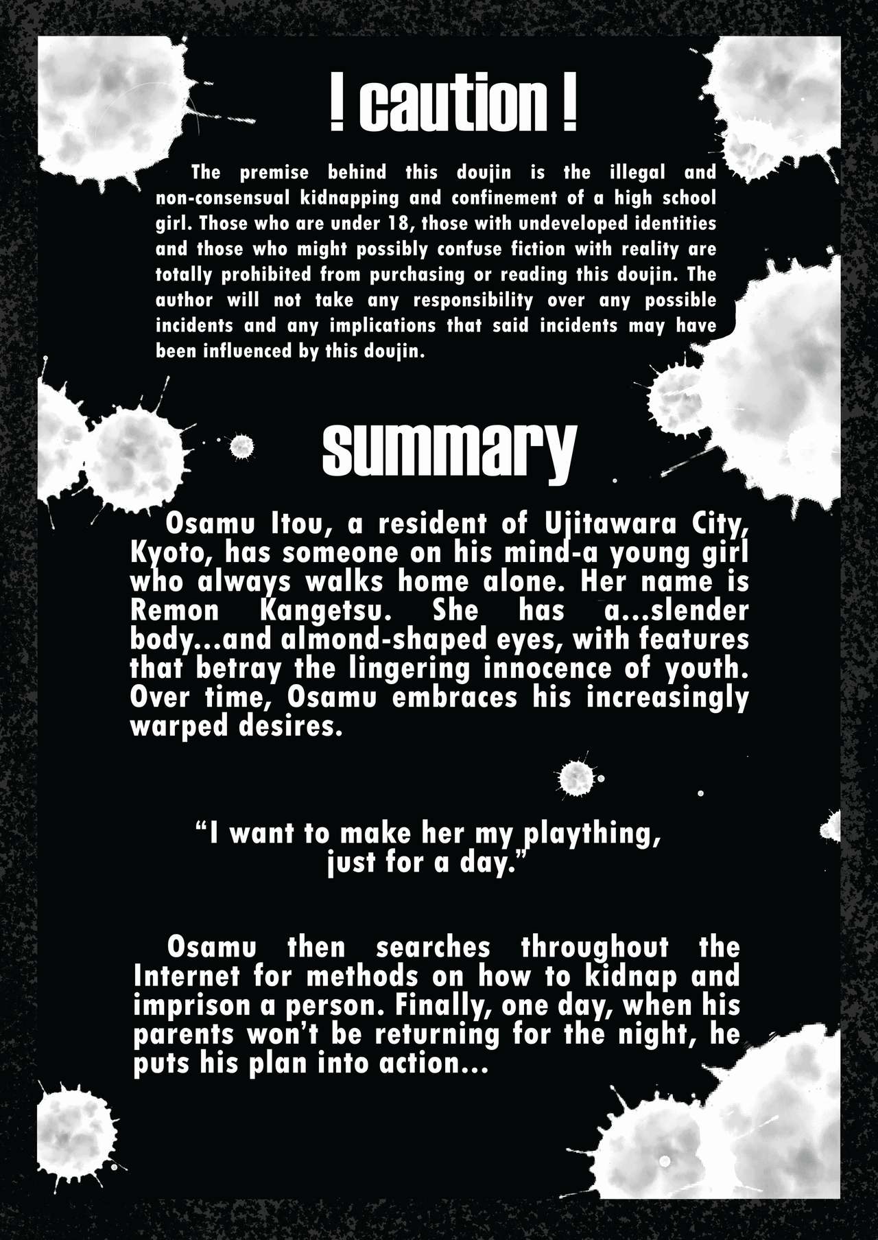 [Tak In Wonderland (T@k)] Bishoujo Hobaku Hon | Kidnapping a Beautiful Girl: The Book [English] [Hotondo] image number 2