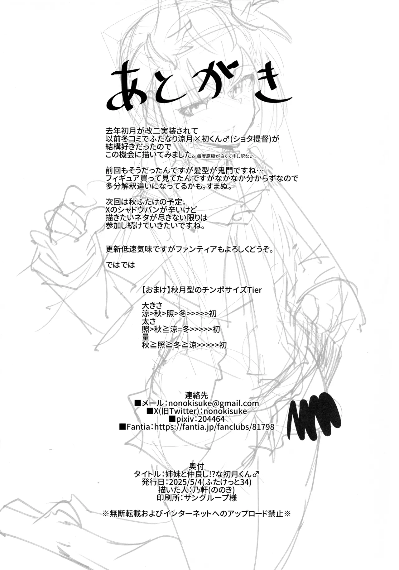 (Futaket 34) [B-side Swindle (Nonoki)] 姉妹と仲良し!?な初月くん♂ Bildnummer 17