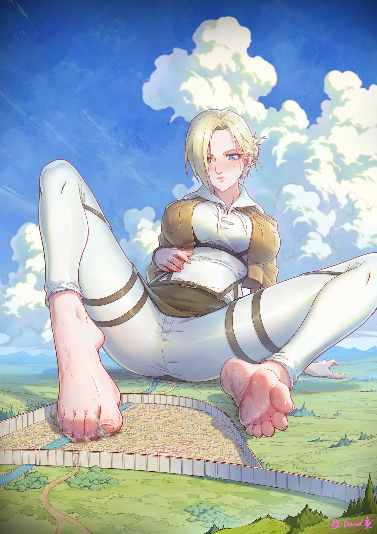 ［David東］巨大GTS狐妖娘giga级入侵与毁灭+彦伶7雨天漫步无意识+挑战女神跳舞机无意识脚底(附合集)(25-03-01，07-01) Bildnummer 1