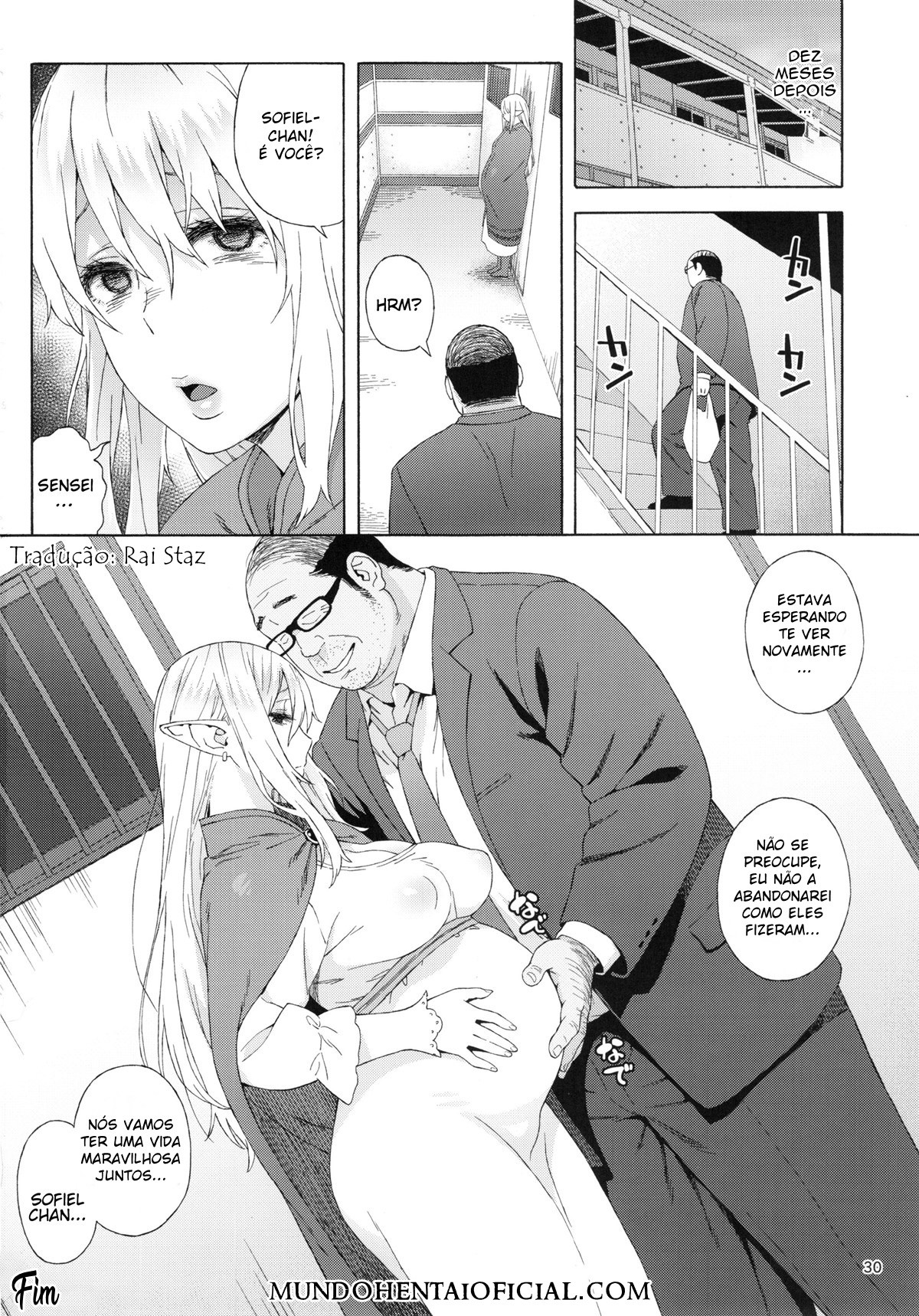 (C92) [666PROTECT (Jingrock)] Tenkousei JK Elf 3 Saishuushou -Houkago Yagai Jugyou- [Portuguese-BR] imagen número 28