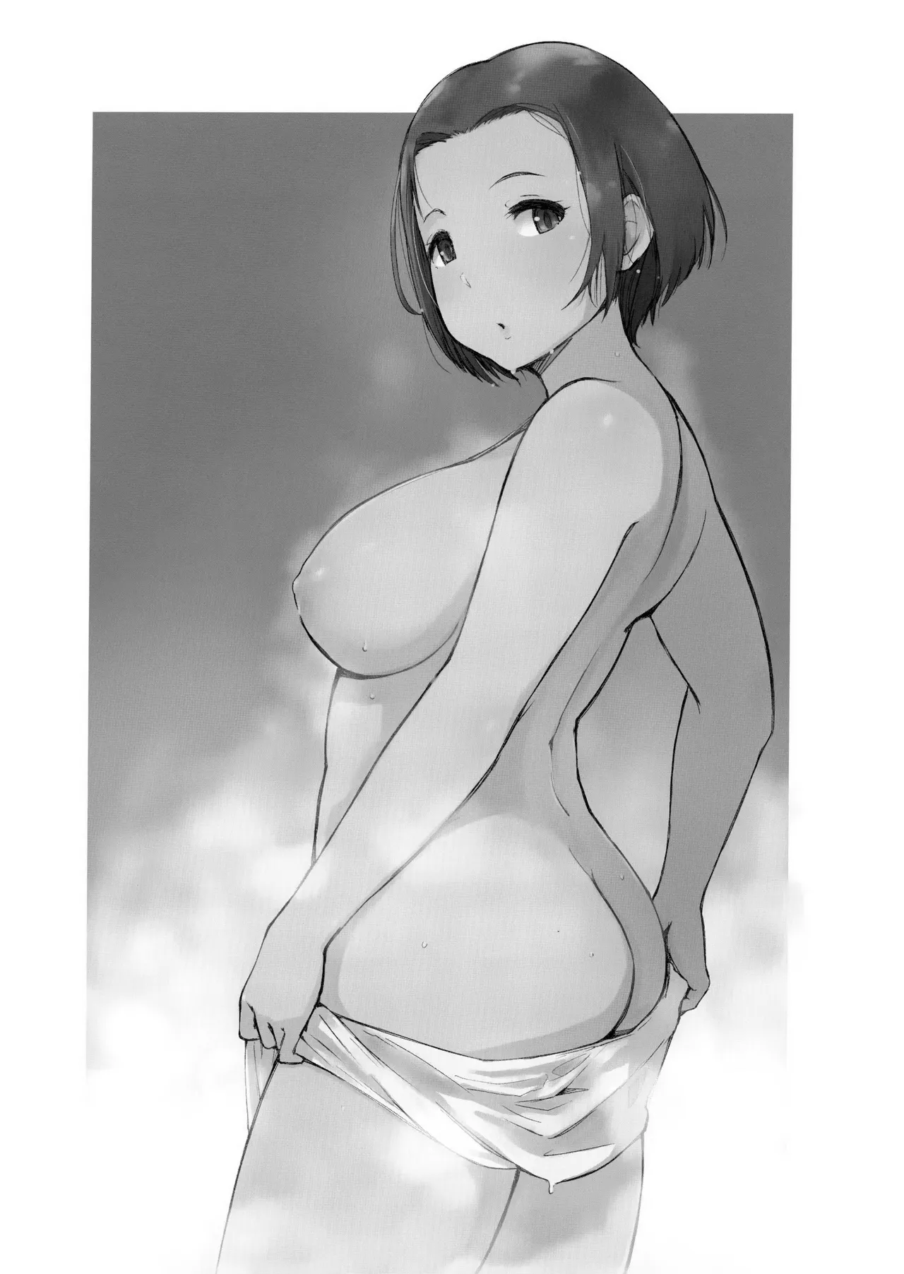 (C96) [Arakureta Monotachi (Arakure)] Ojisan to Yuku Hitoduma Higaeri Konyoku Rotenburo [German] Bildnummer 36