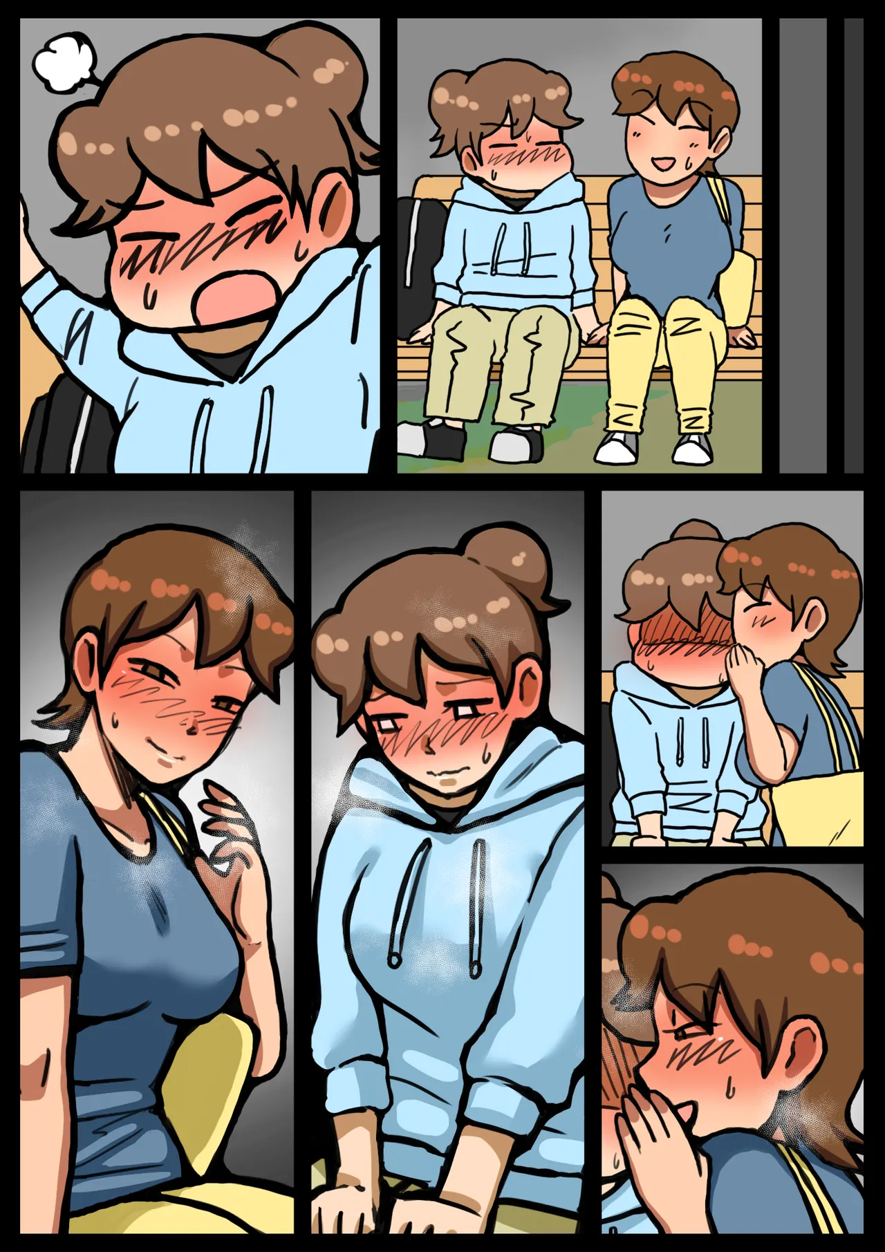 [Kaisendoh (Makuzira)] 寝取られを知った理央が好奇心で自分の彼氏を友人とヤらせて興奮する話 14eme image