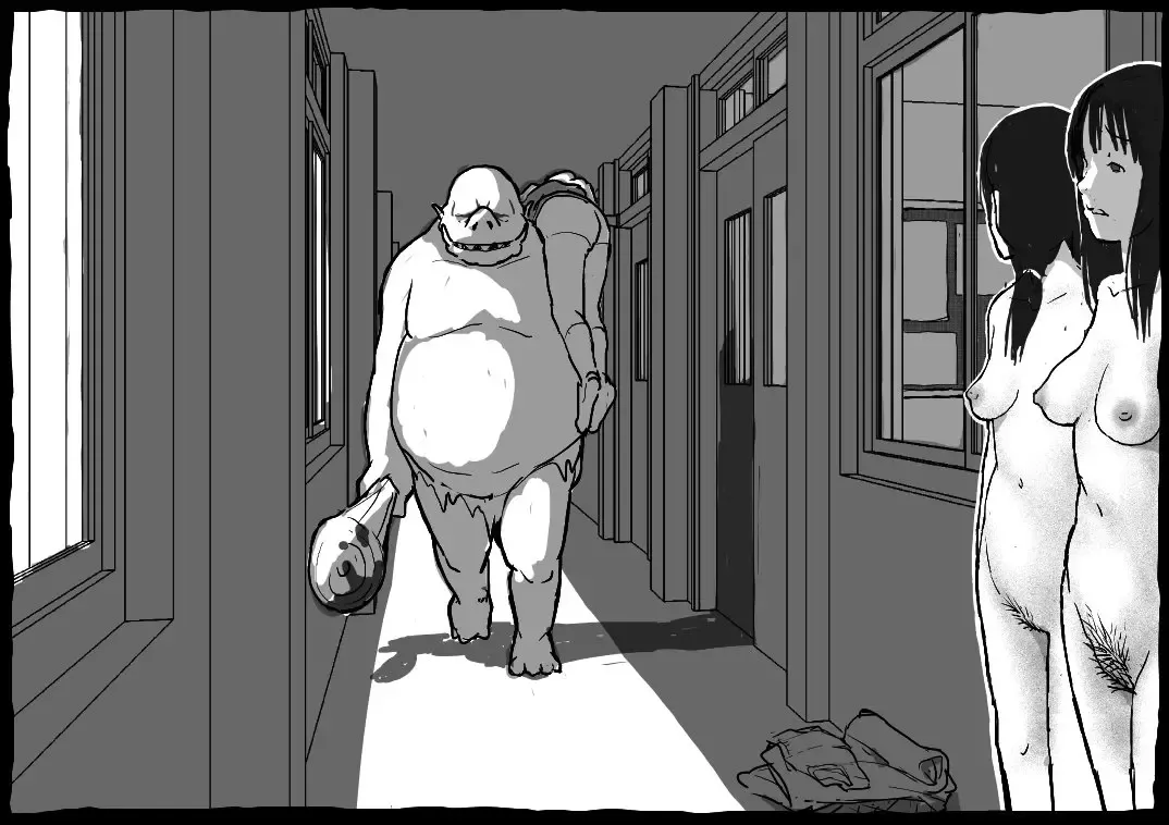 [Shinimonogurui (Nunohechima)] Jogakusei VS Orc Shuudan | 소녀 vs 오크 무리 [Korean] 11eme image