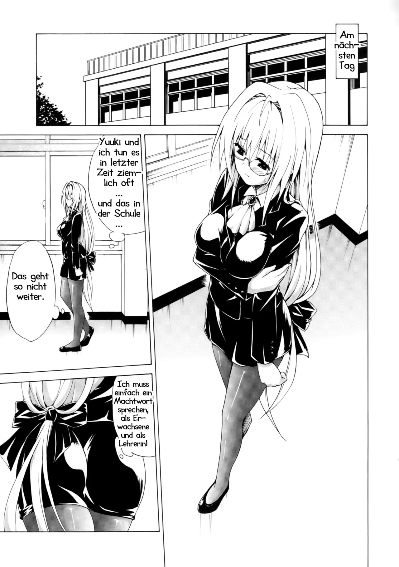 (C87) [TORA MACHINE (Kasukabe Taro)] Trouble★Teachers Vol. 2 (To LOVE-Ru) [German] [Haigen] numero di immagine  12
