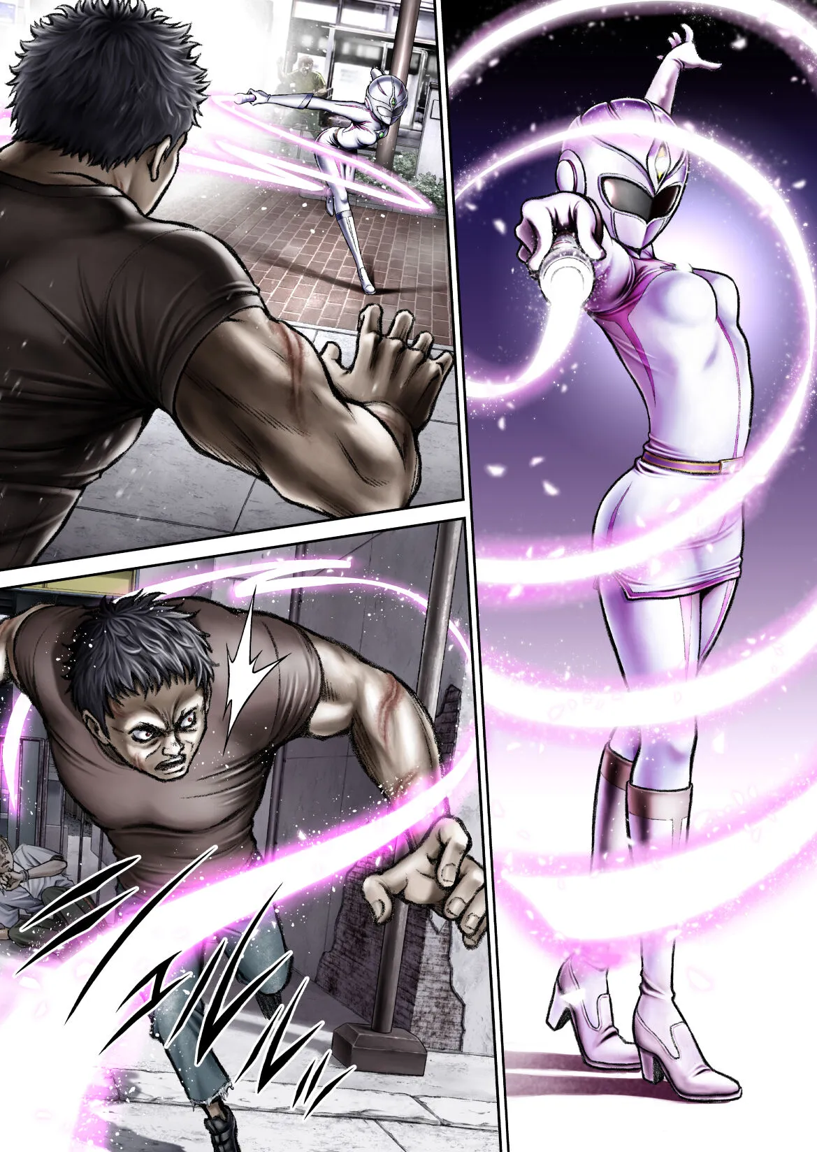 戦隊ピンク 敗北の夜 [Chinese] [hEROs汉化组] numero di immagine  48