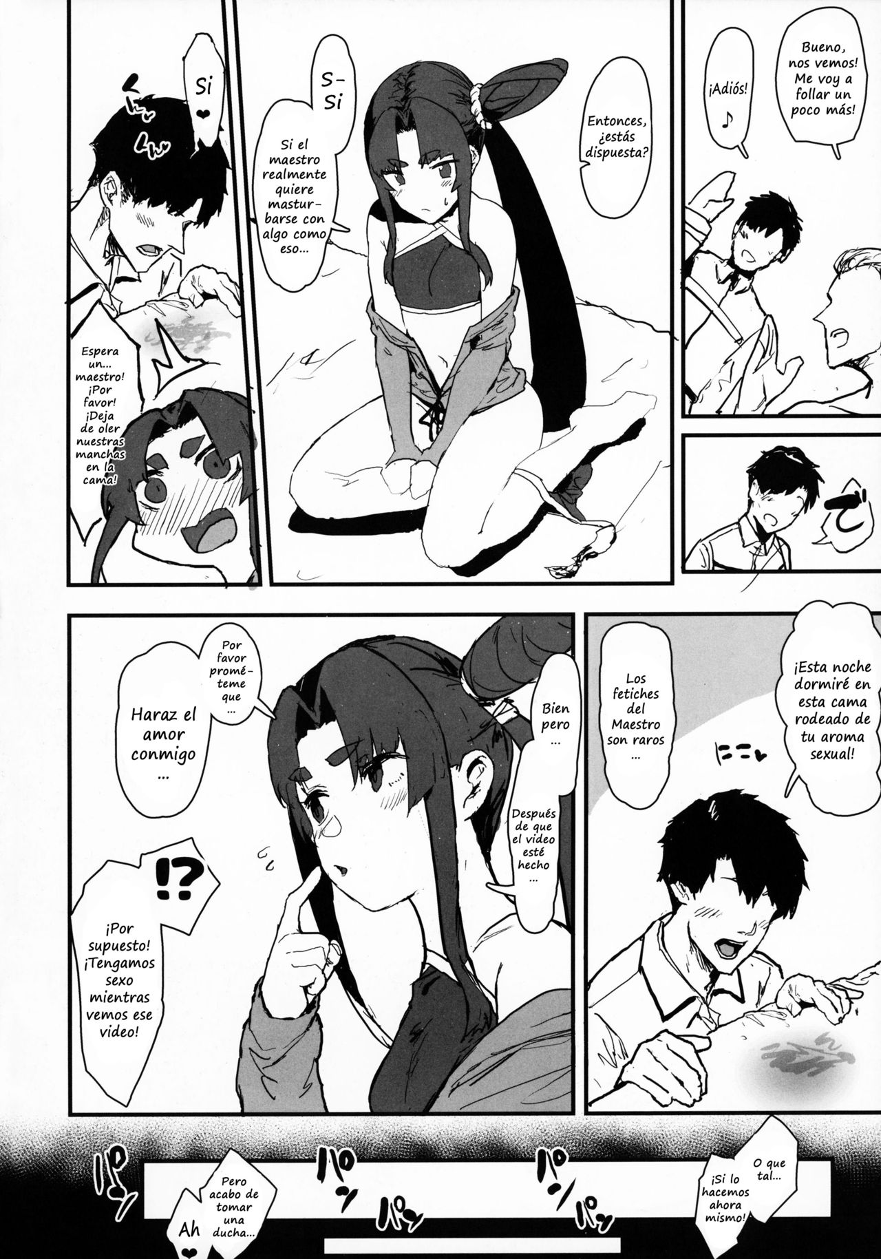 (C95) [Nhoooooooooooooo (Oosawara Sadao)] Arujidono ni Ichizu na Ushiwakamaru o Hentai AV ni Shutsuen Saseru Netorase Bon | That Book Where Master Forces His Beloved Ushiwakamaru to Star in a Netorase Adult Video (Fate/Grand Order) [Spanish] image number 3