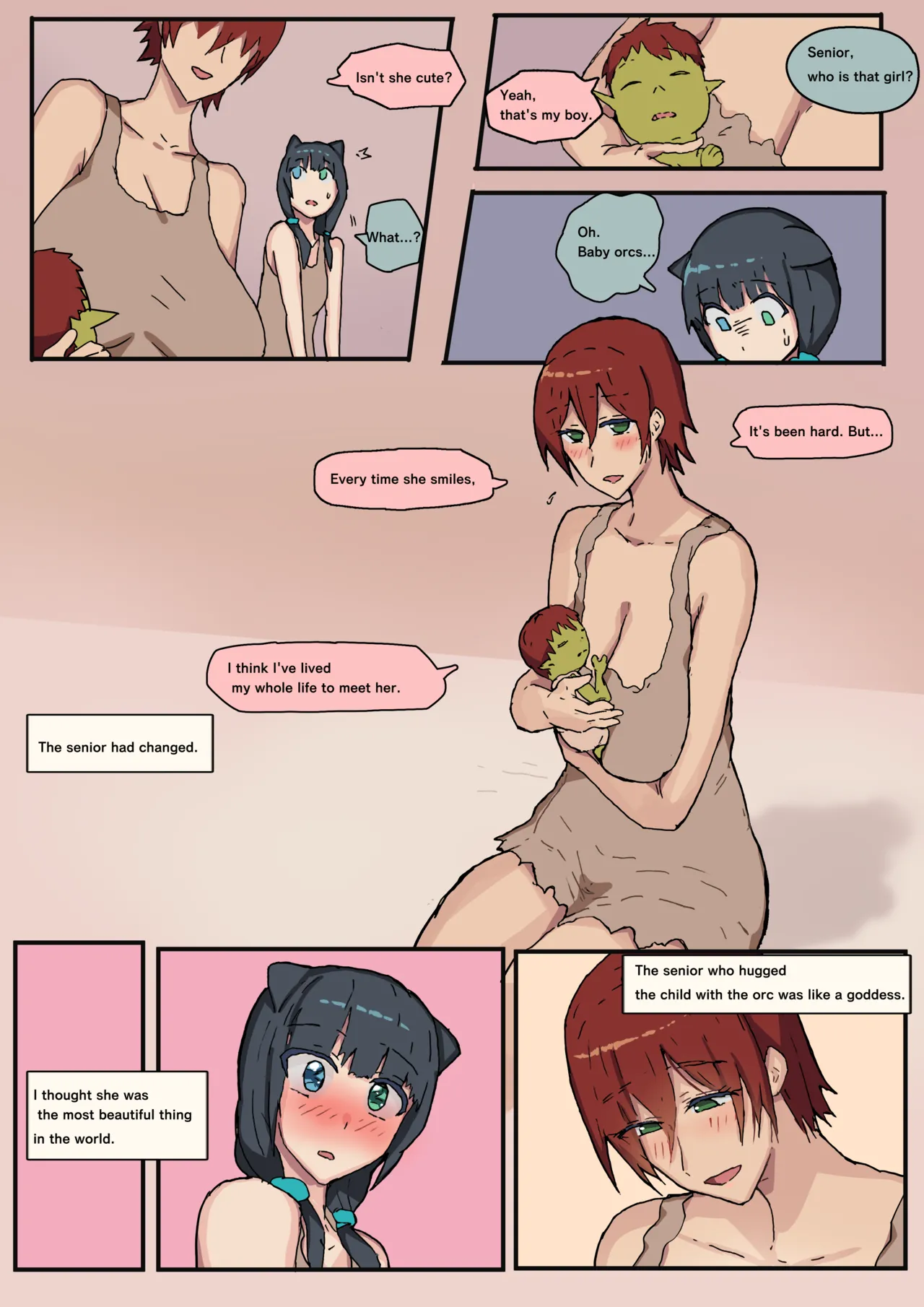 [yukio] オークに捕まった先輩に会うため頑張る話 изображение № 23