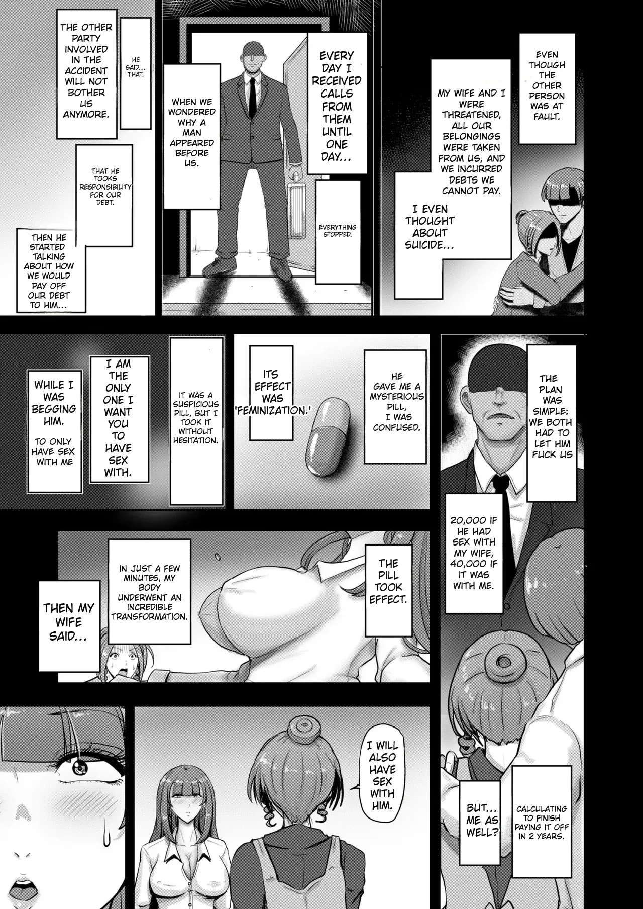 [TS-ya] Genderbent Cuckold Couple ~ The Transformed Husband Falls for the Cock that Stole His Wife [English] 画像番号 4