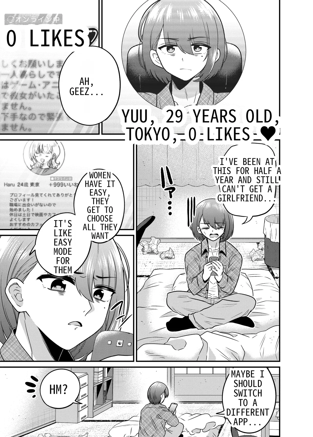 [Amulai Okashi Seisakusho (Doroshii)] TS Matching Appli ga Kaeta Ore no Subete | TS Matching App Changed My Everything [English] image number 2