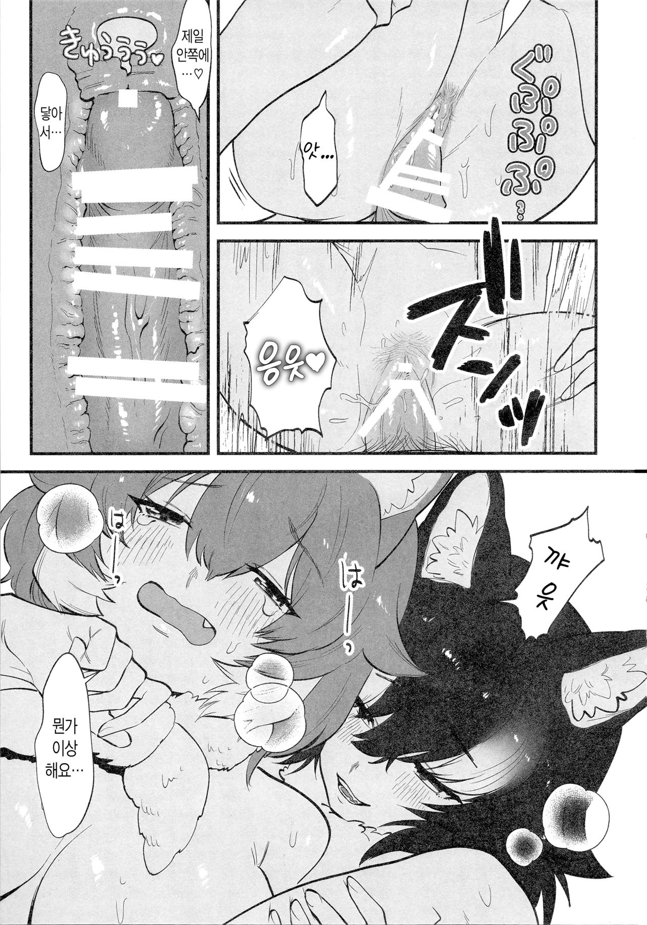 (C97) [ASSAM (Asano)] Taichou-san to DholeTai-chan | 대장님과 승냥회늑이 (Kemono Friends) [Korean] image number 16