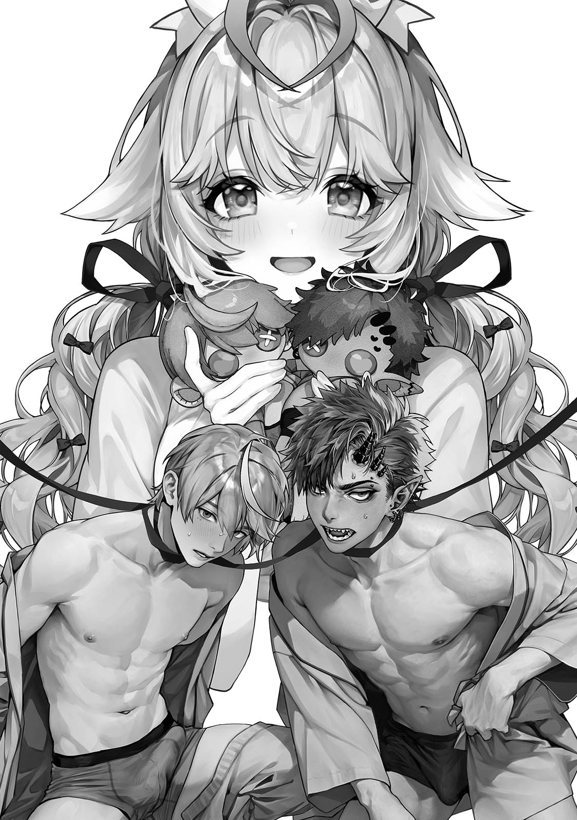 [Rifururoom (rifuru)] Raburi Ah! Motomo Kimi ga Bokura to Kankaku Kyouyuu Suru Ningyou wo Moteasondara~ 1 [Digital] image number 2