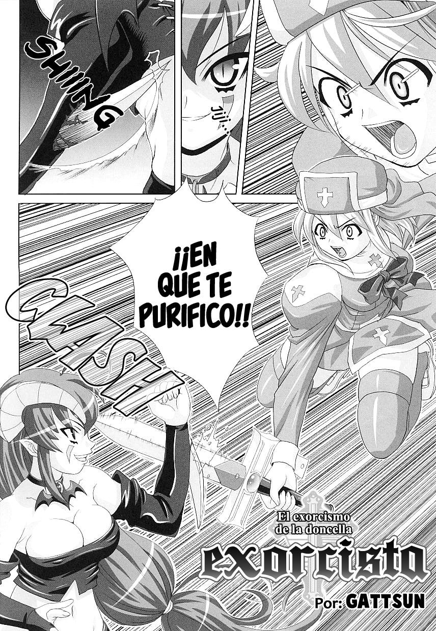 [Gattsun] Hama Otome Exorcister | El exorcismo de la doncella exorcista (Tatakau Heroine Ryoujoku Anthology Toukiryoujoku 20) [Spanish] =Vile= [Decensored] imagen número 2