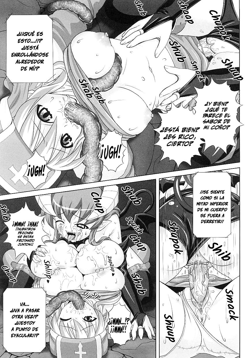 [Gattsun] Hama Otome Exorcister | El exorcismo de la doncella exorcista (Tatakau Heroine Ryoujoku Anthology Toukiryoujoku 20) [Spanish] =Vile= [Decensored] imagen número 11