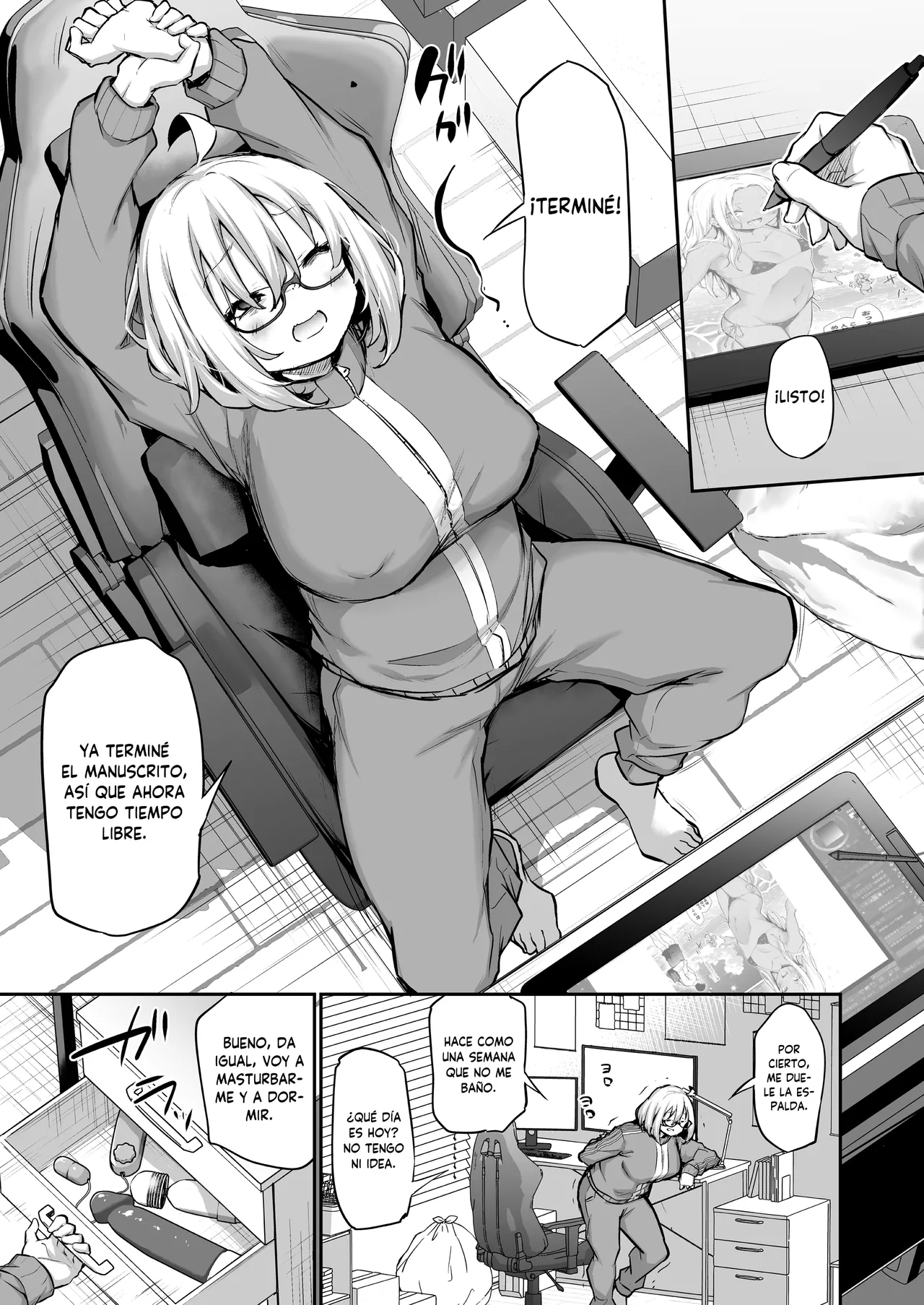 [Airandou] Furokyan InCha Onna, Hatsu Kareshi Chinpo de Mesu ni naru [Spanish] [MandaloAsiNoma] [Incomplete] image number 3