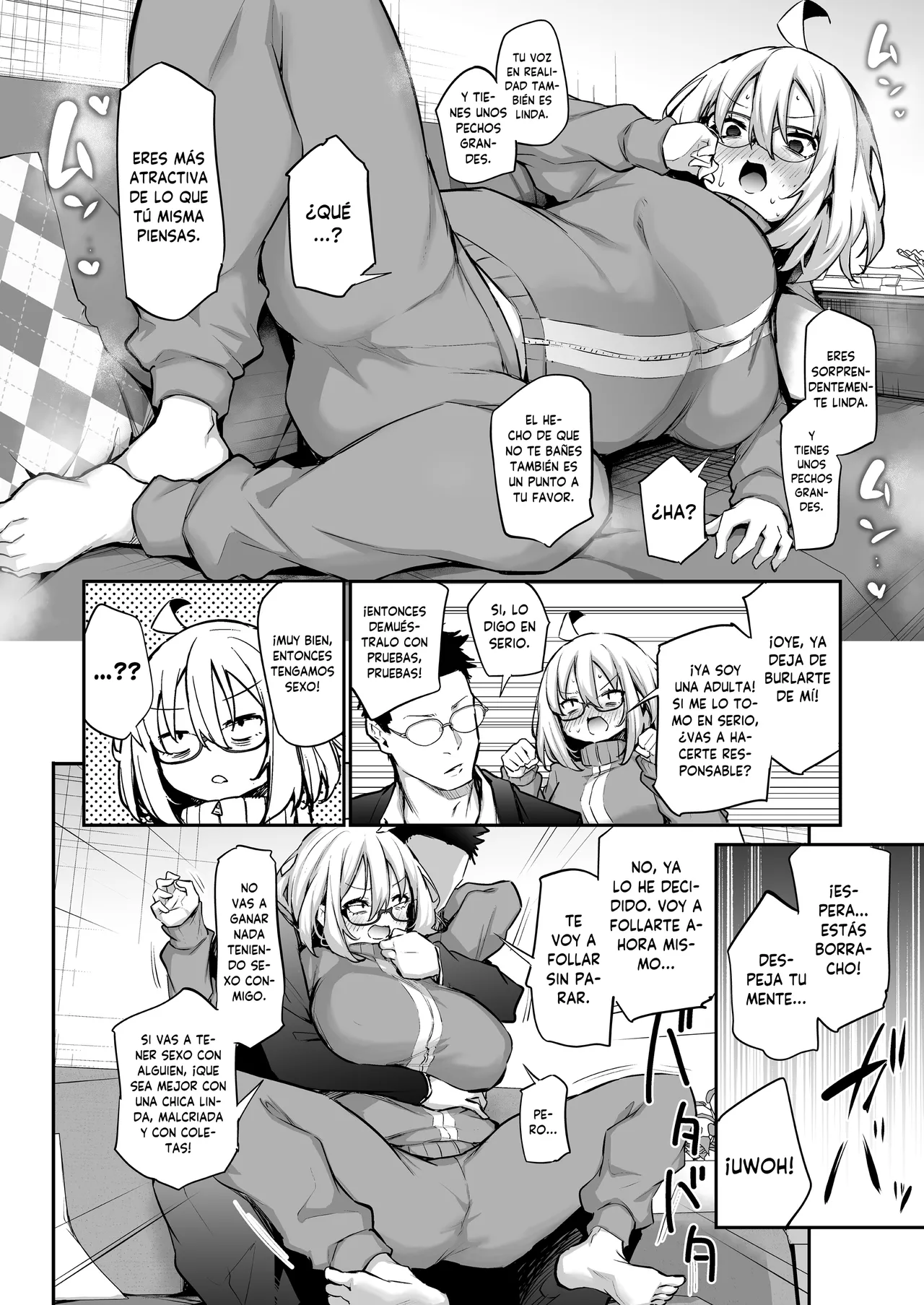 [Airandou] Furokyan InCha Onna, Hatsu Kareshi Chinpo de Mesu ni naru [Spanish] [MandaloAsiNoma] [Incomplete] image number 8