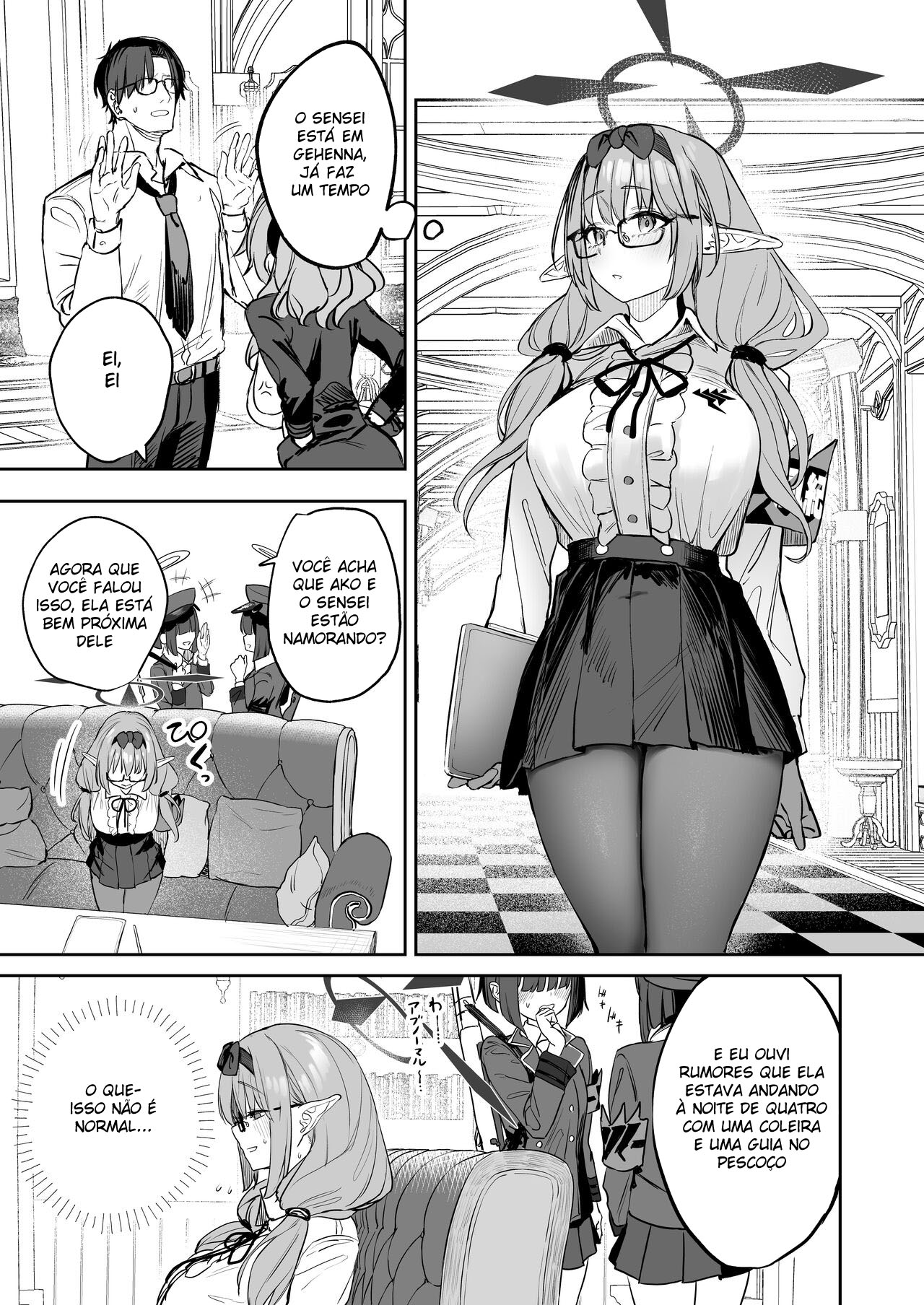 [Kawaraya-Koubou (Kawaraya)] Ore no Seito wa Succubus Kamo Shirenai (Blue Archive) [Portuguese-BR] [Digital] изображение № 2