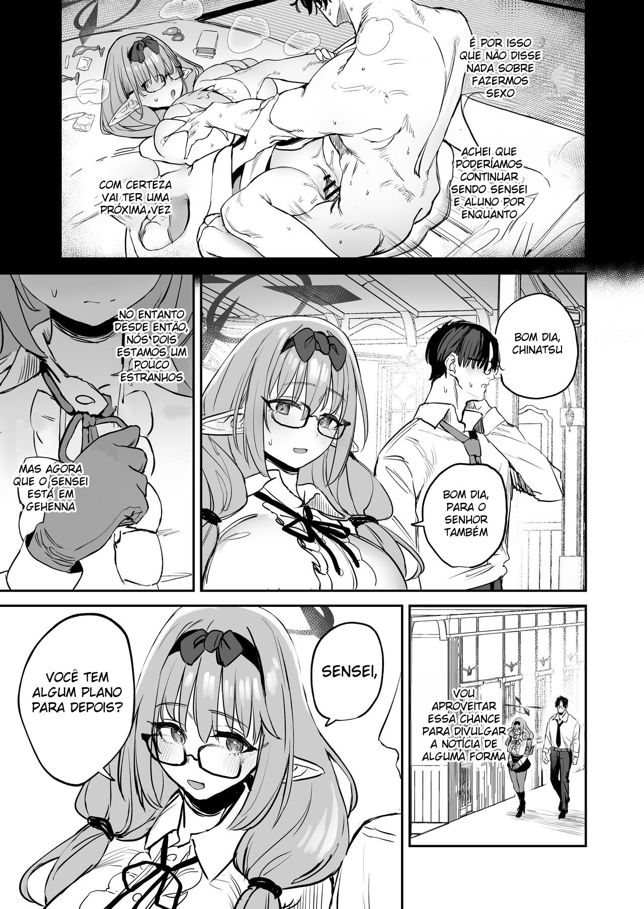 [Kawaraya-Koubou (Kawaraya)] Ore no Seito wa Succubus Kamo Shirenai (Blue Archive) [Portuguese-BR] [Digital] изображение № 4