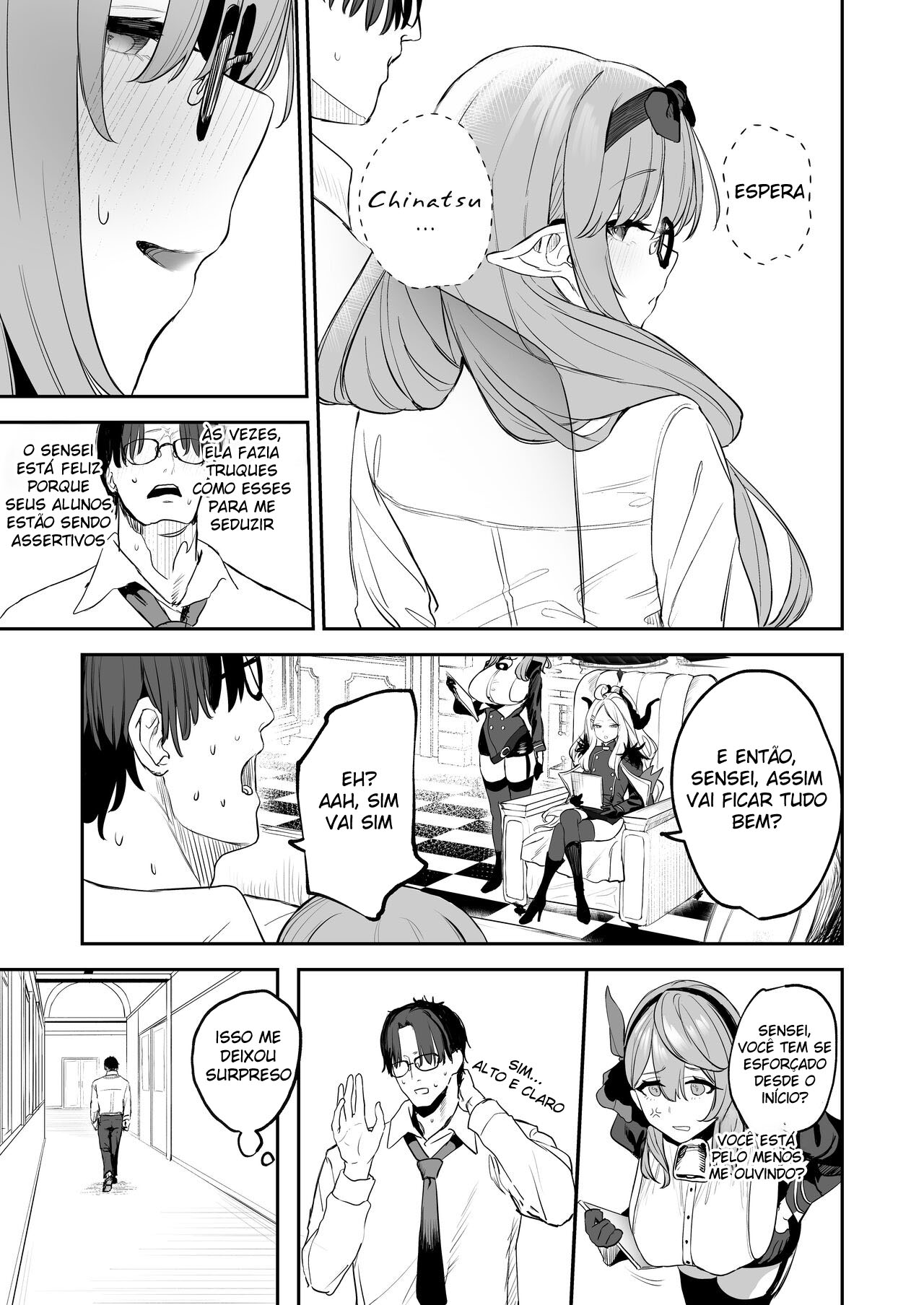 [Kawaraya-Koubou (Kawaraya)] Ore no Seito wa Succubus Kamo Shirenai (Blue Archive) [Portuguese-BR] [Digital] изображение № 30