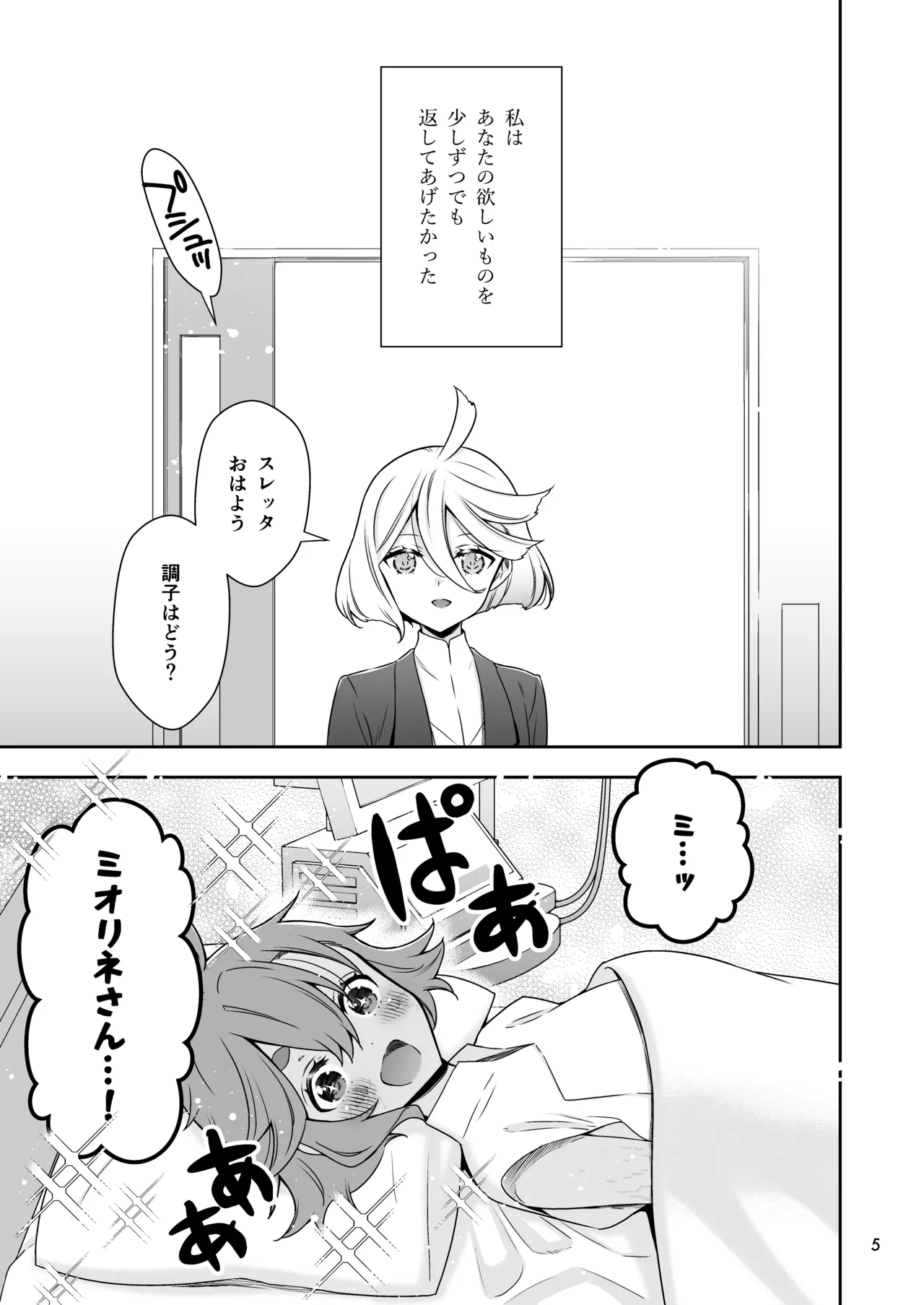 [Waterfall (Takano Saku)] Shukufuku no Hi (Mobile Suit Gundam: The Witch from Mercury) [Digital] numero di immagine  5